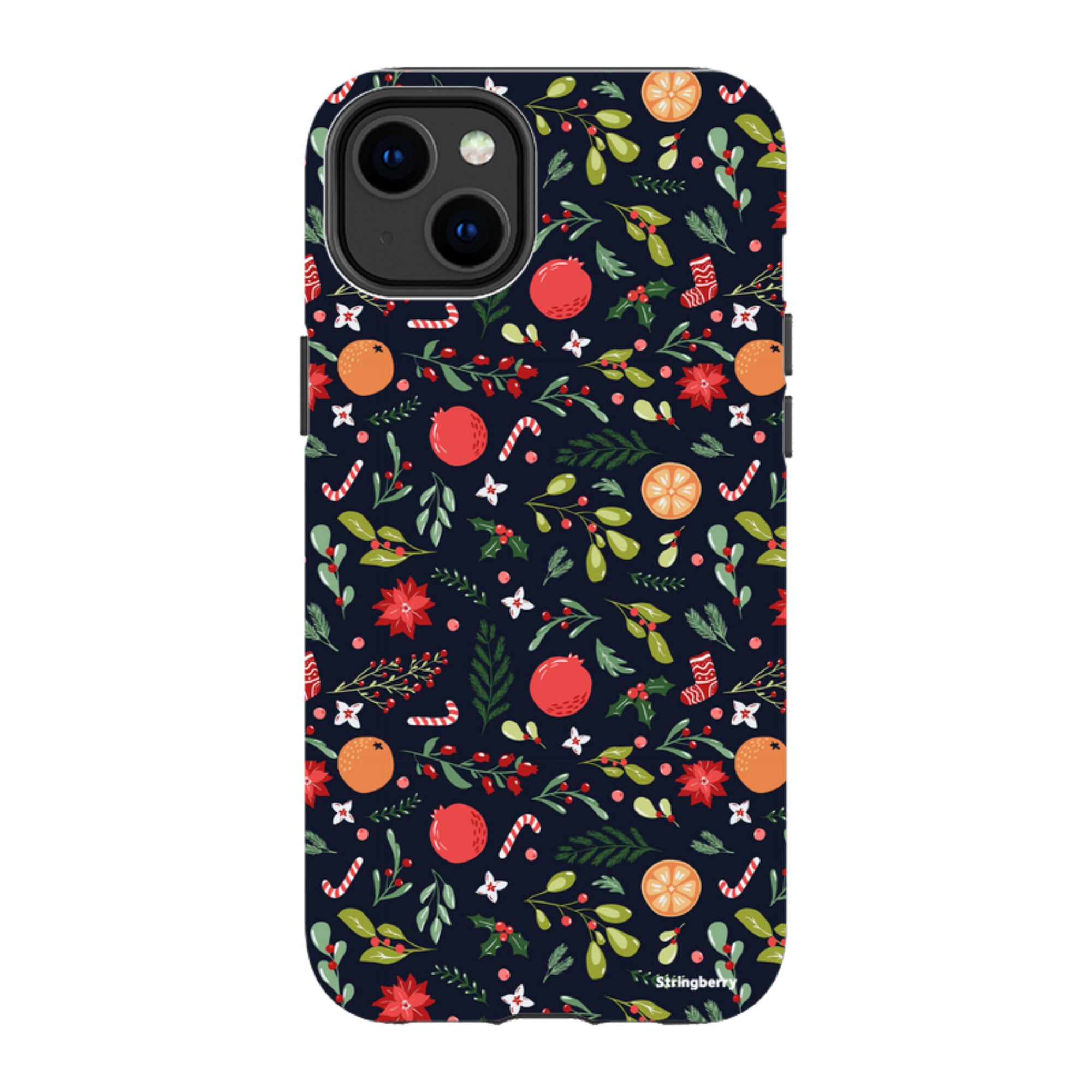iPhone Tough Case - Oranges and Candy Canes II