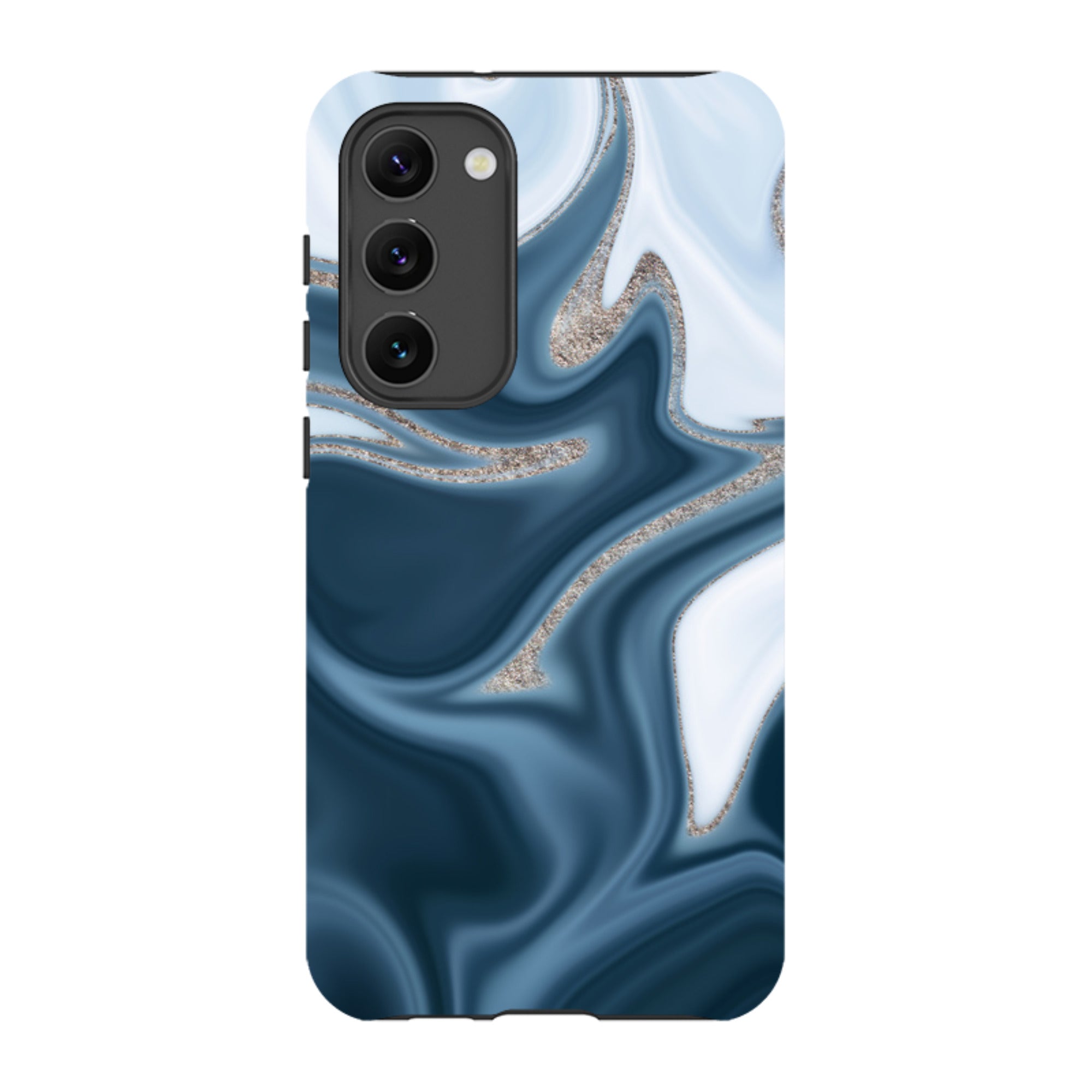Samsung Tough Case - Blue Ice (case does not glitter)