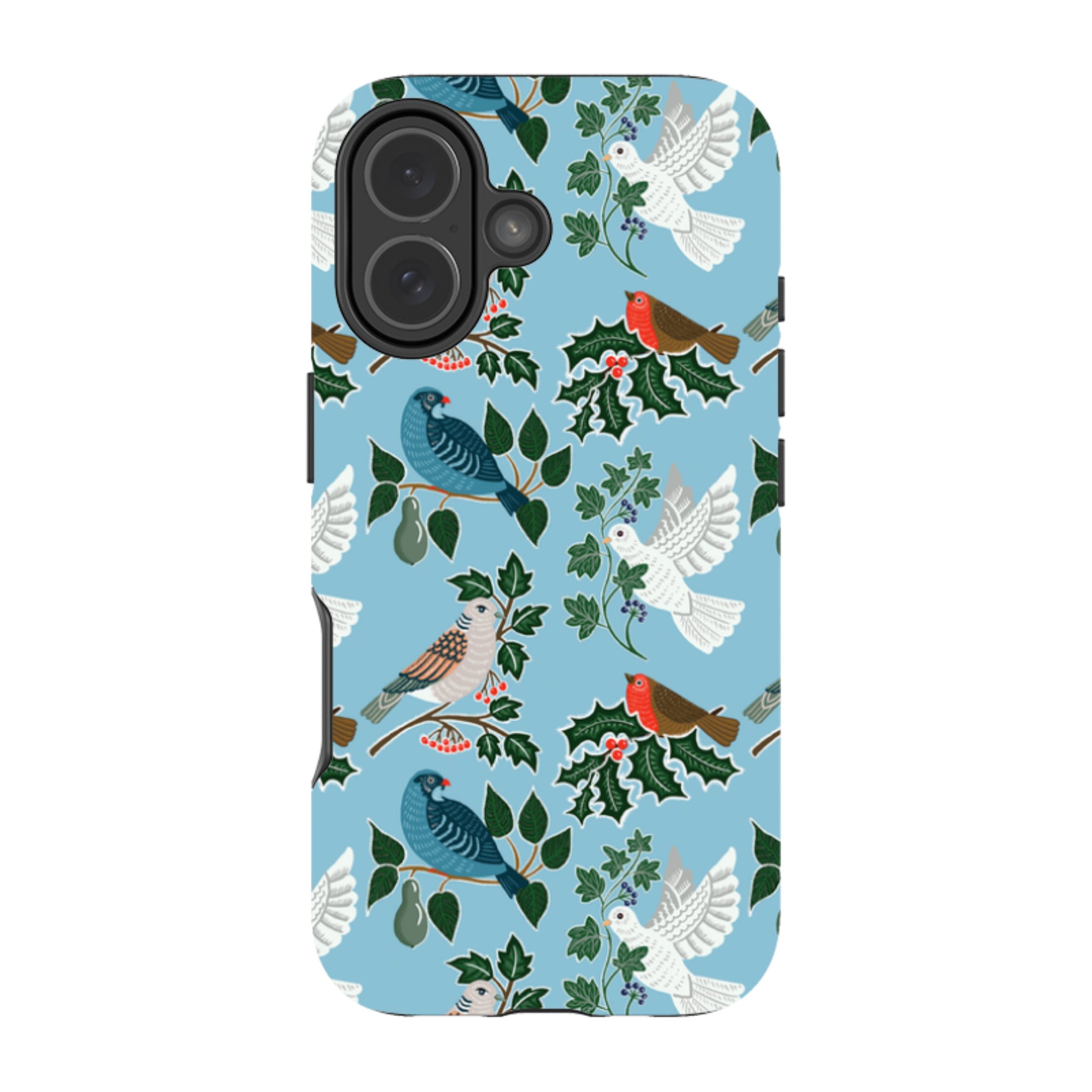 iPhone Tough Case - Winter Birds-2 By kate Heiss