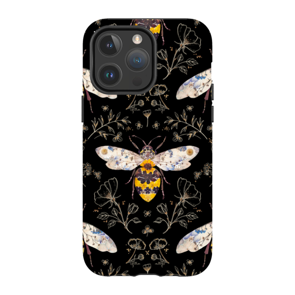 iPhone MagSafe Tough Case - Midnight Bumble Bee By Helen Ahpornsiri