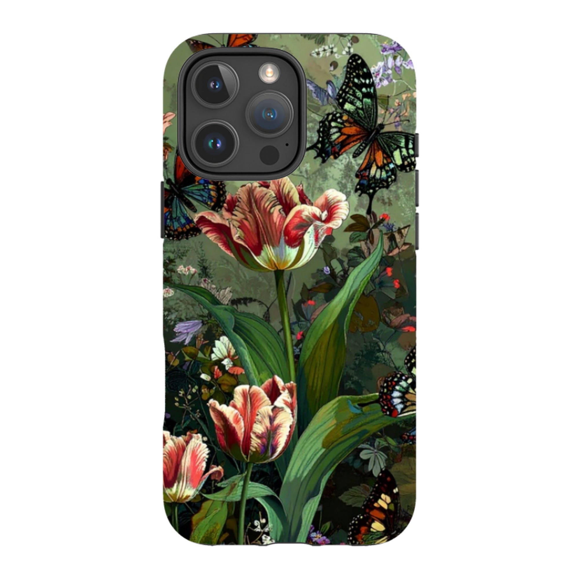 iPhone MagSafe Tough Case - Green Vyne Butterflies
