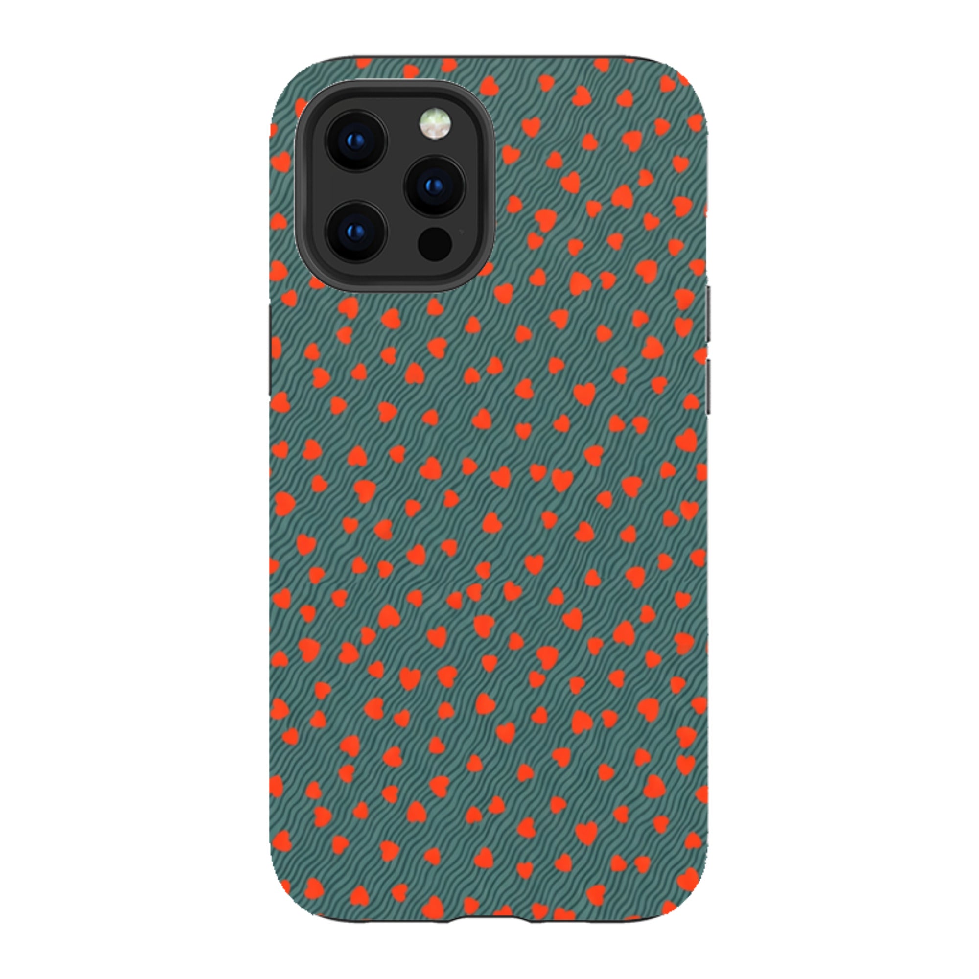 iPhone Tough Case - Red Hearts