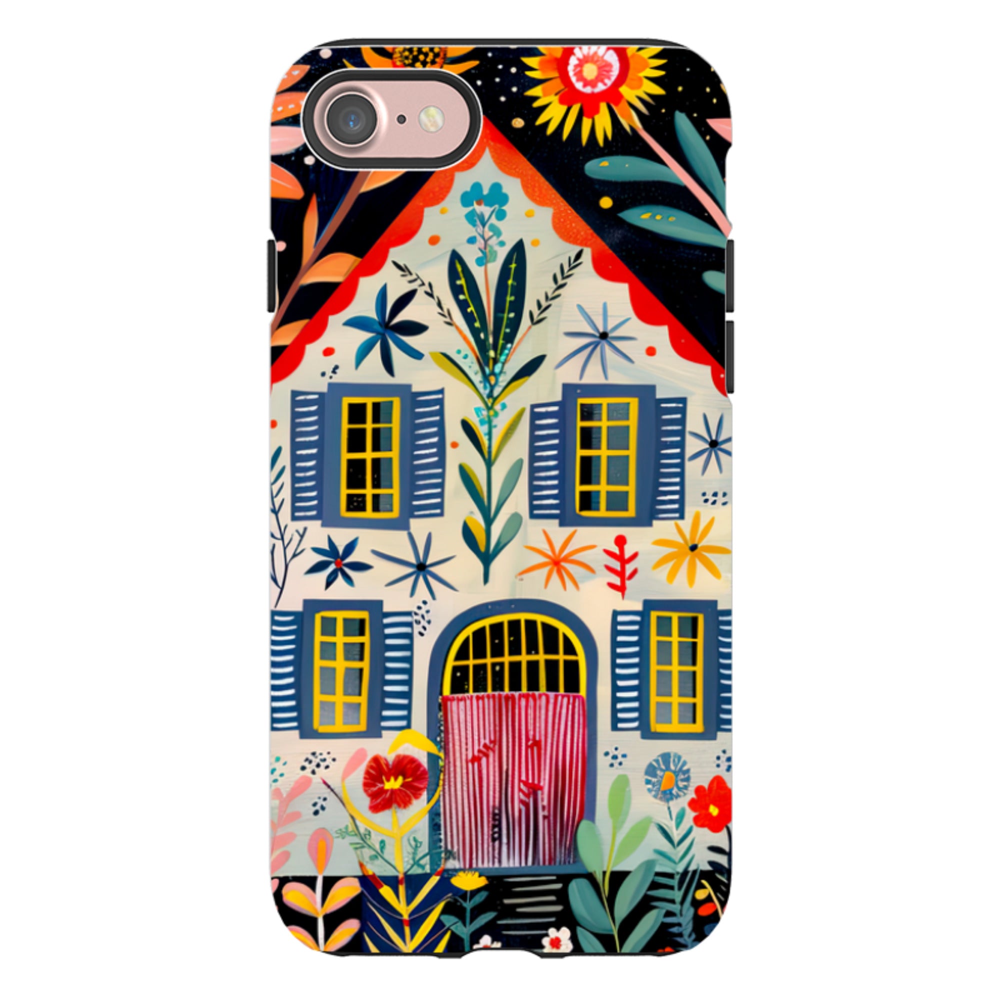 iPhone Case - Folk Art House X