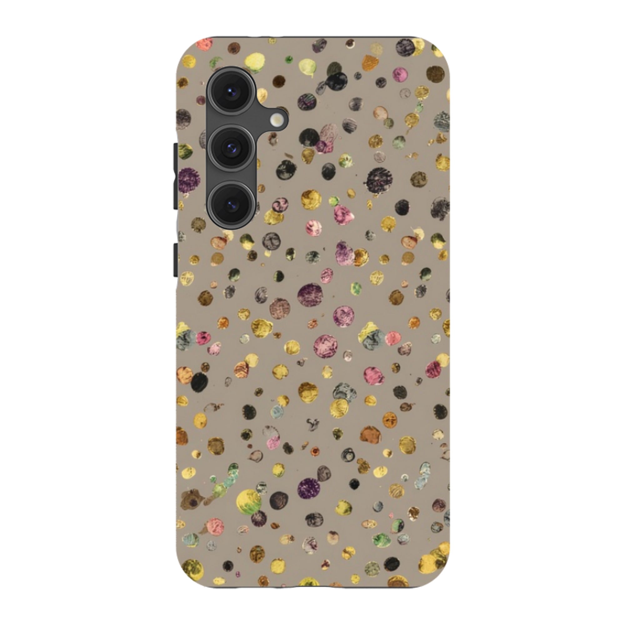 Samsung Tough  Case - Grey Polka