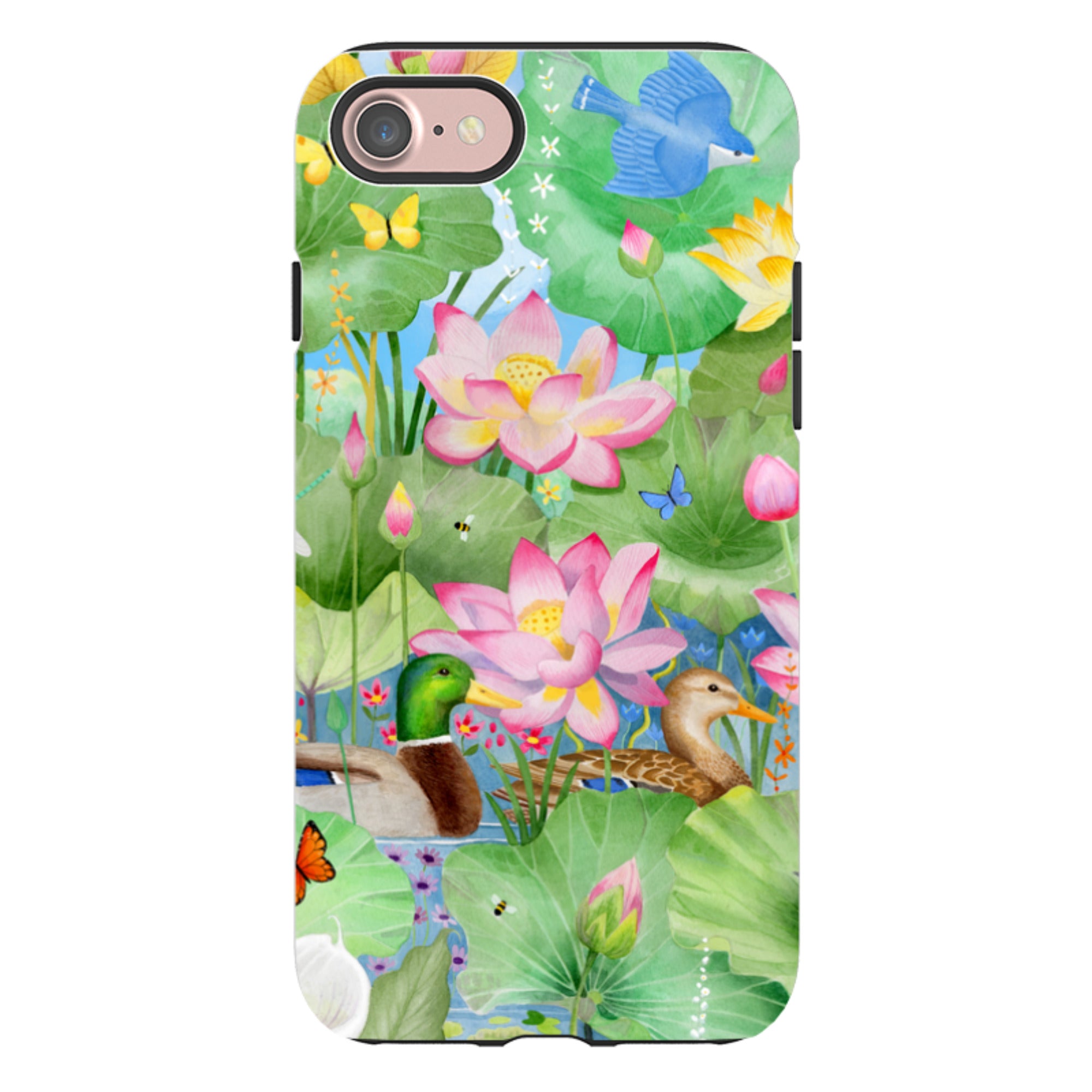 iPhone Tough Case - Waterlily Pond By Bex Parkin