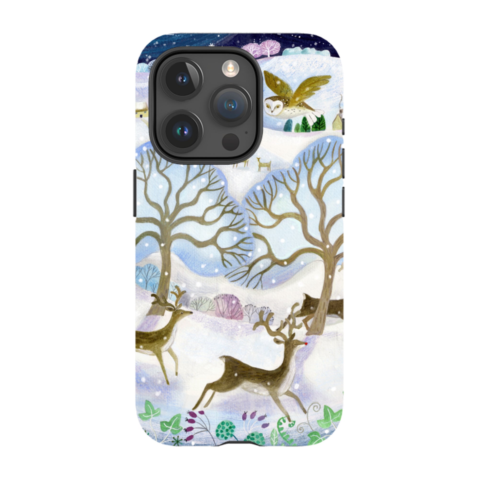 iPhone Tough Case - Winter Deer By Bex Parkin