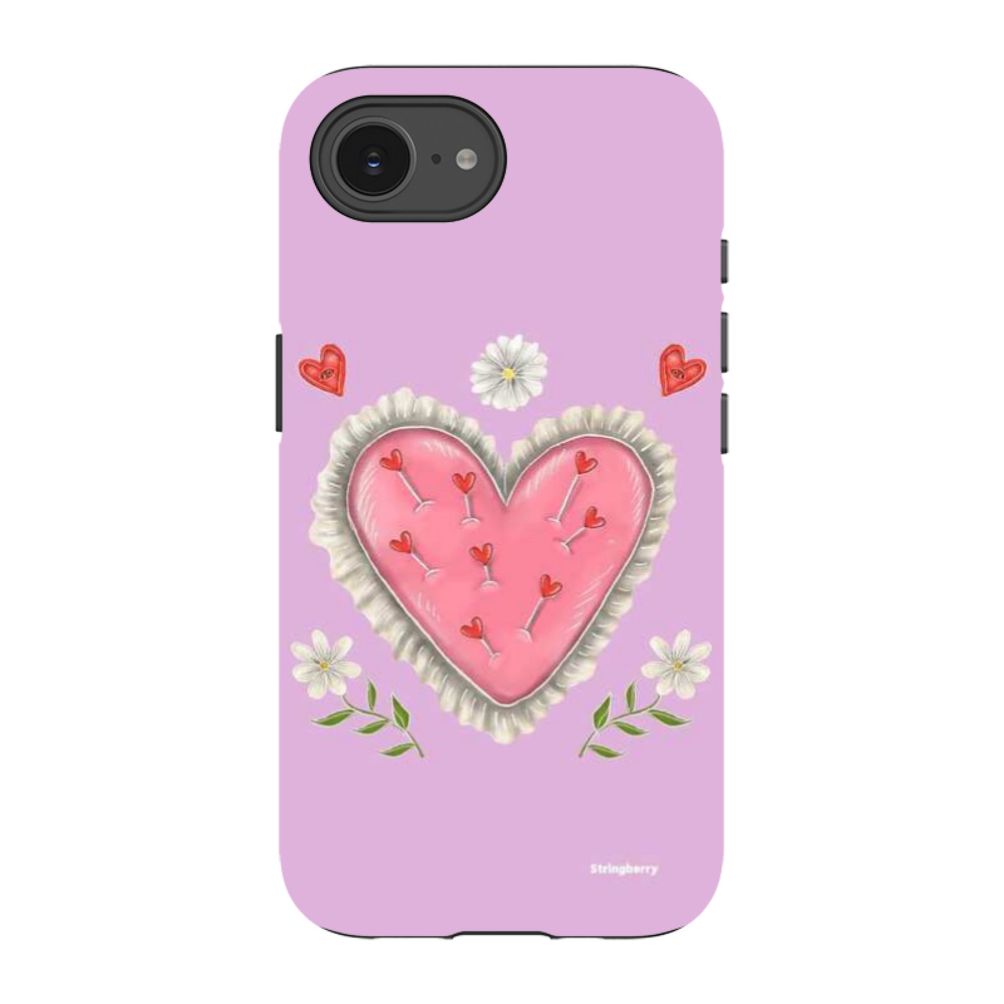 iPhone Tough Case - Heart Pin Cushion By Catherine Rowe