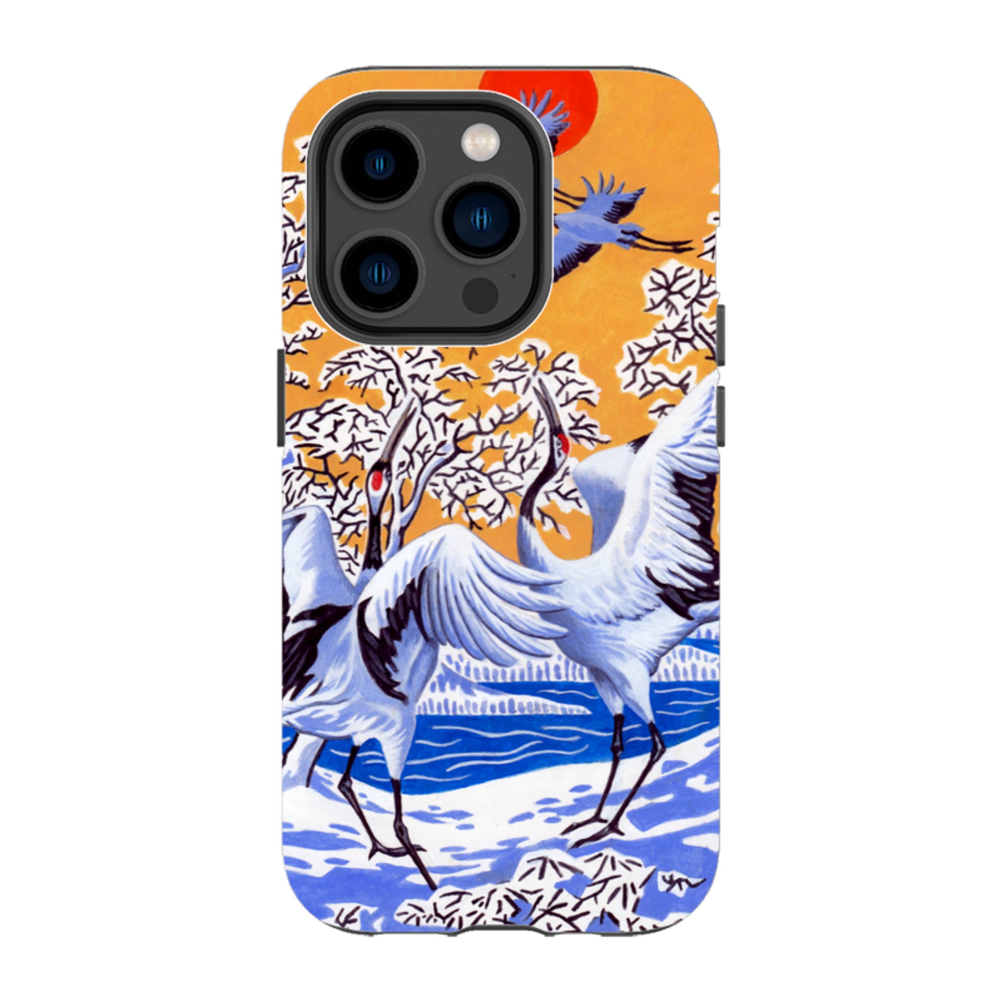 iPhone MagSafe Tough Case -  Japanese Cranes By Philip Hood