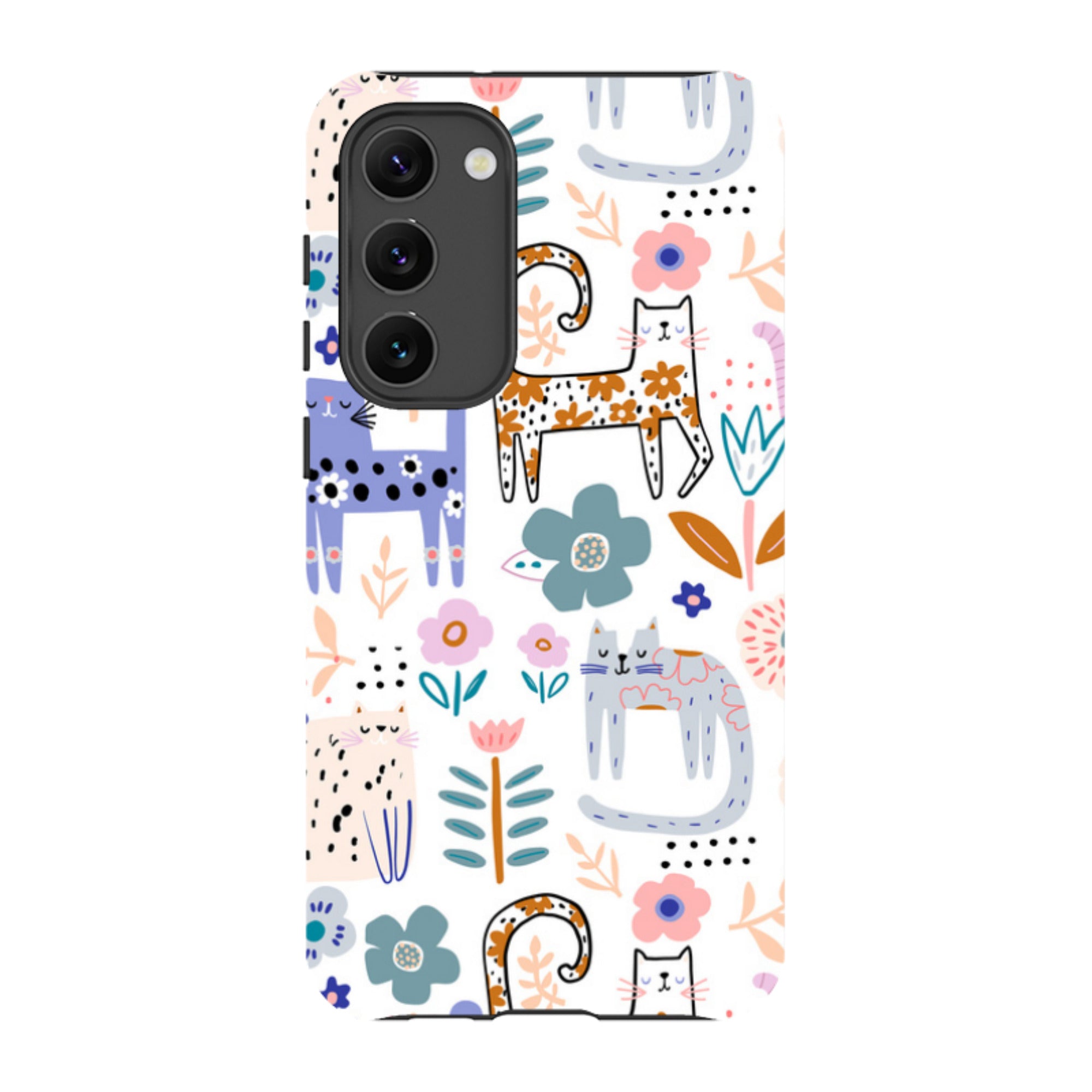 Samsung Tough Case - Floral Cats