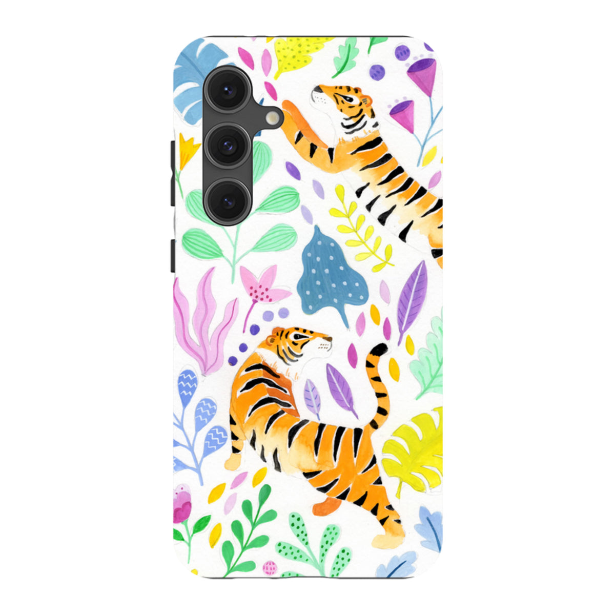 Samsung Tough Case - Tigers And Flowers By Bex Parkin