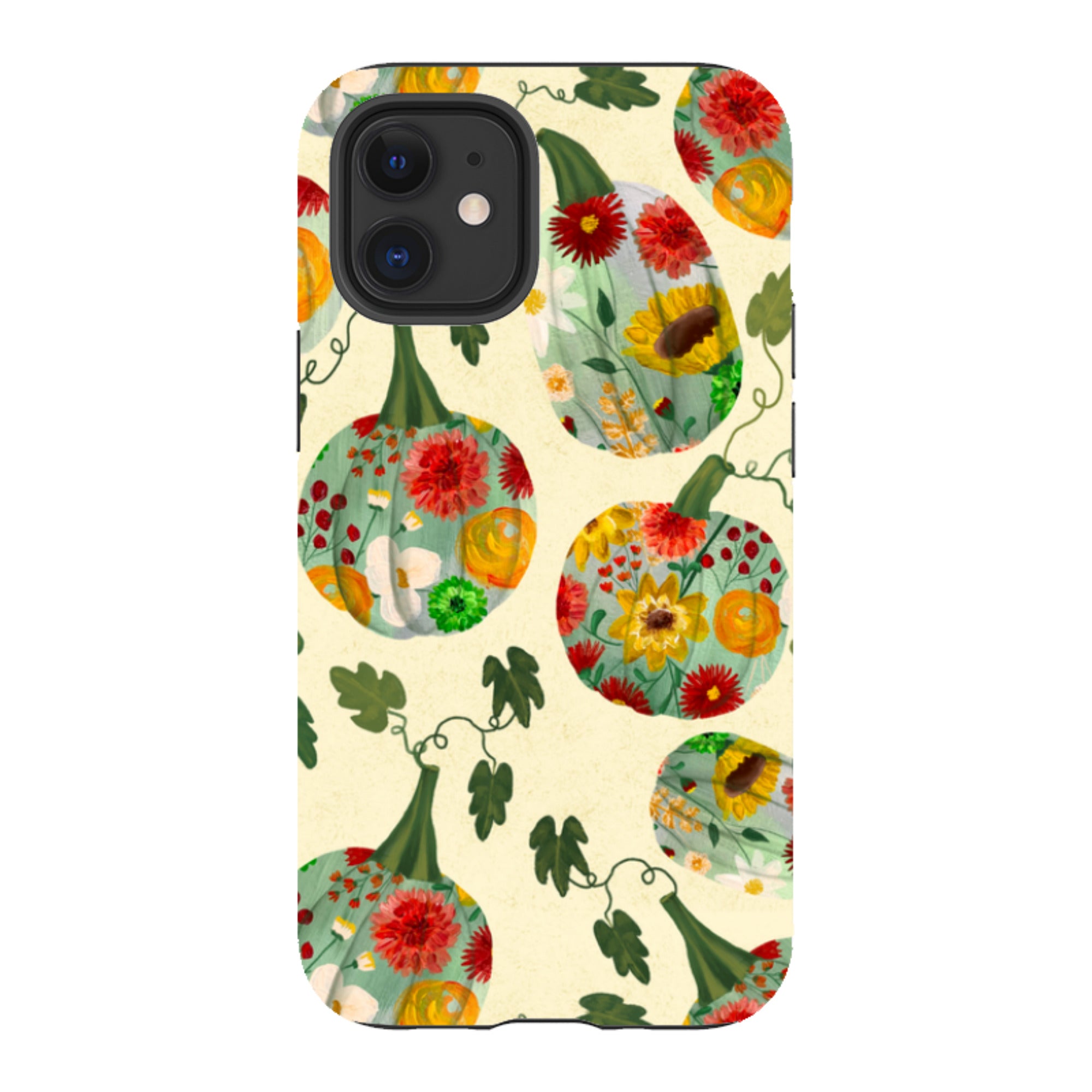 iPhone Tough Case - Floral Pumpkins By Abby Jacobs
