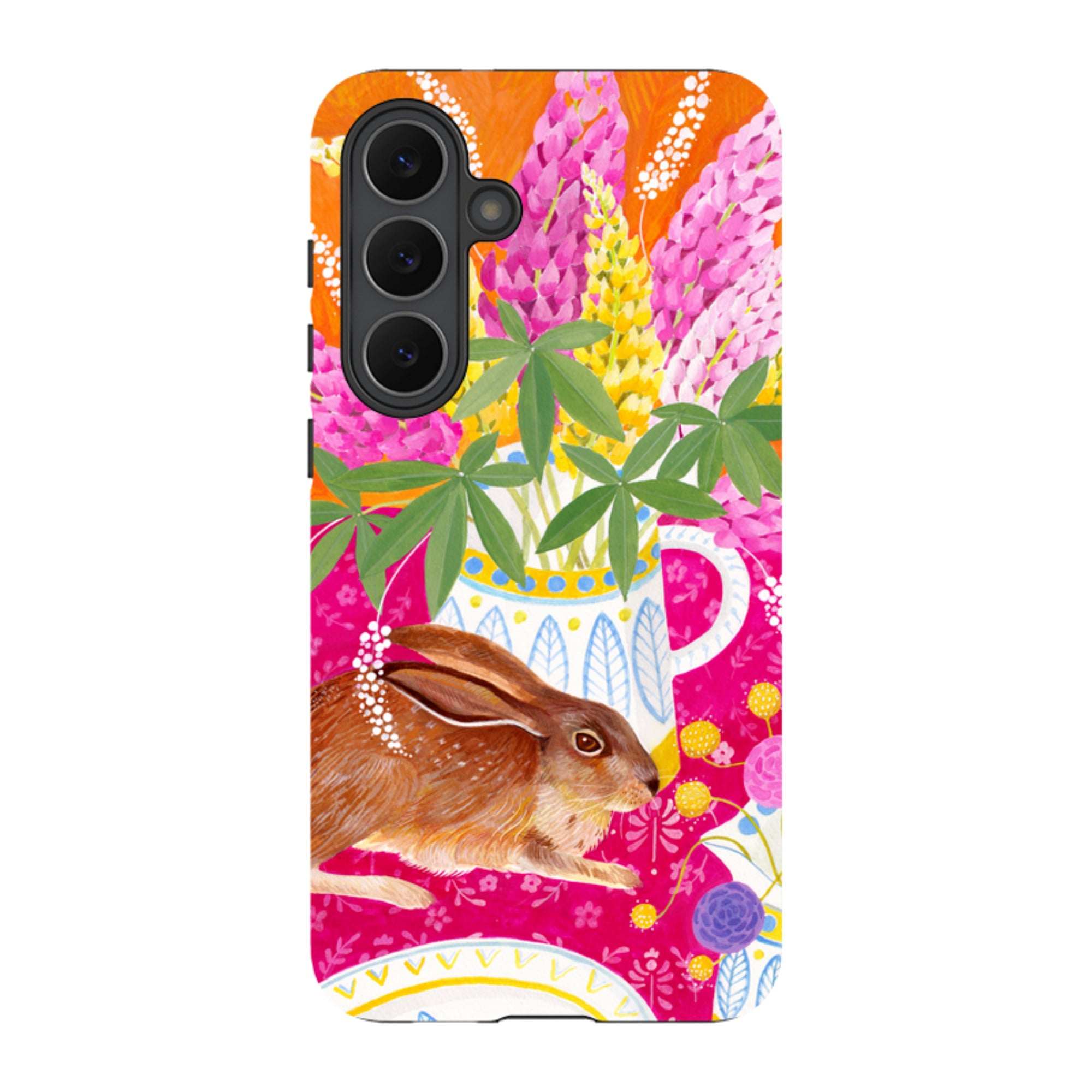 Samsung Tough Case - Rabbit Lupins By Bex Parkin