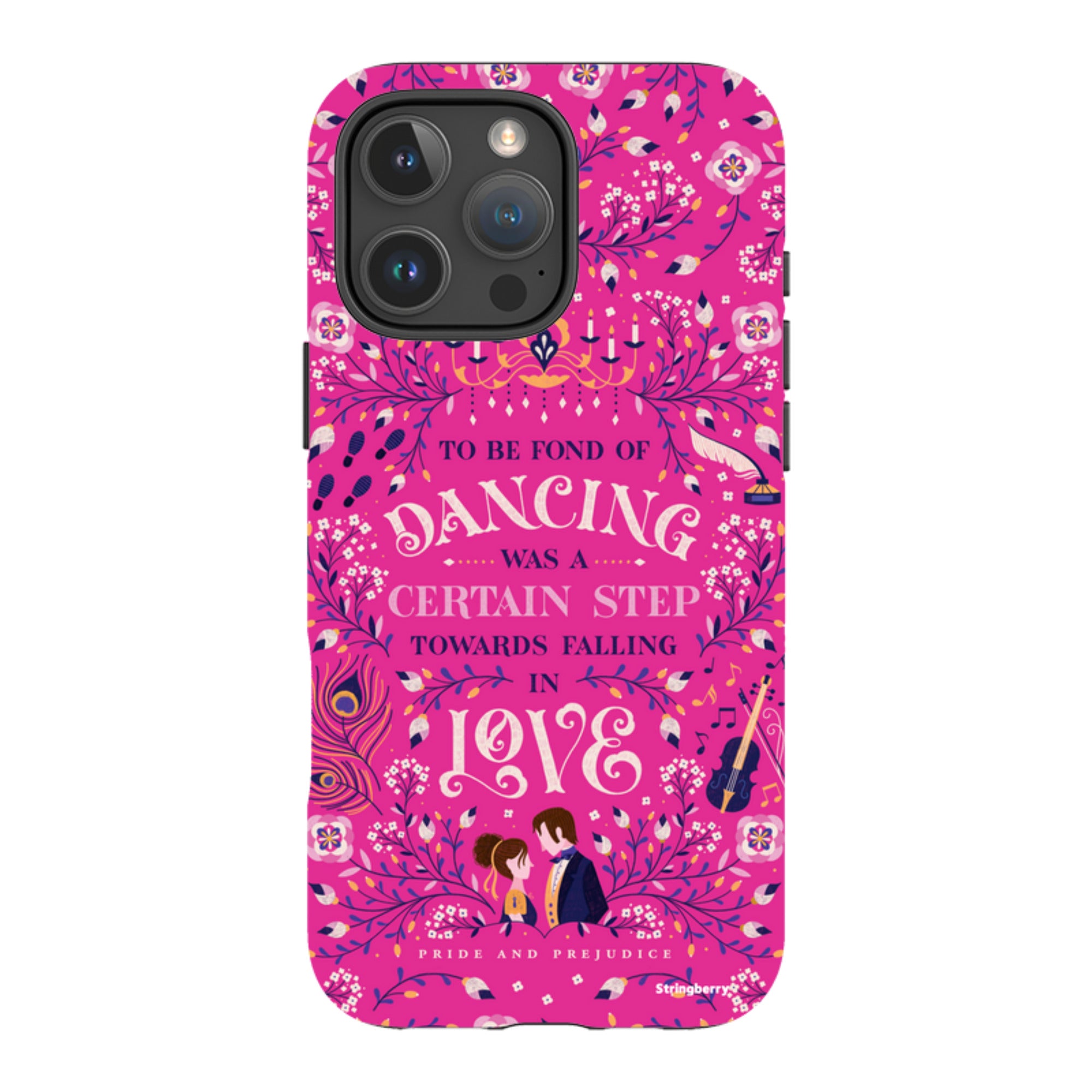 iPhone Tough Case - Pride And Prejudice Pink By Jenny Zemanek
