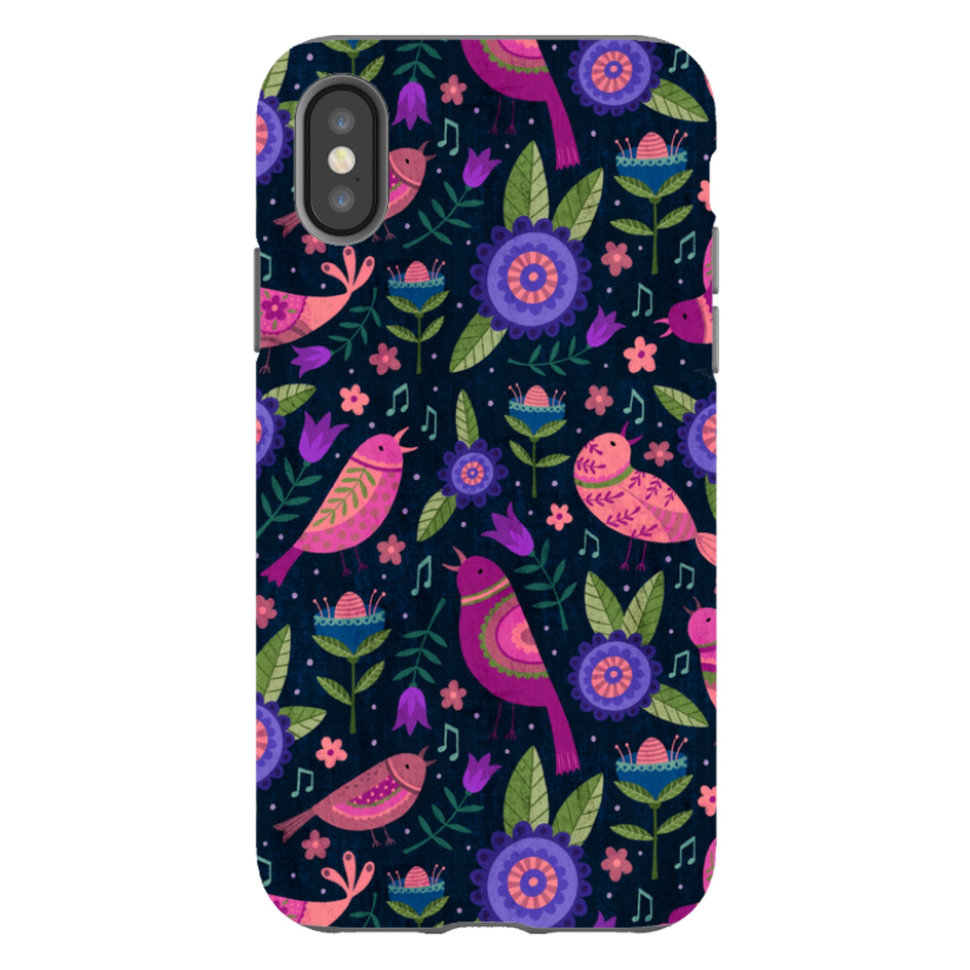 iPhone Tough Case - Bird Pattern VI By Suzy Taylor