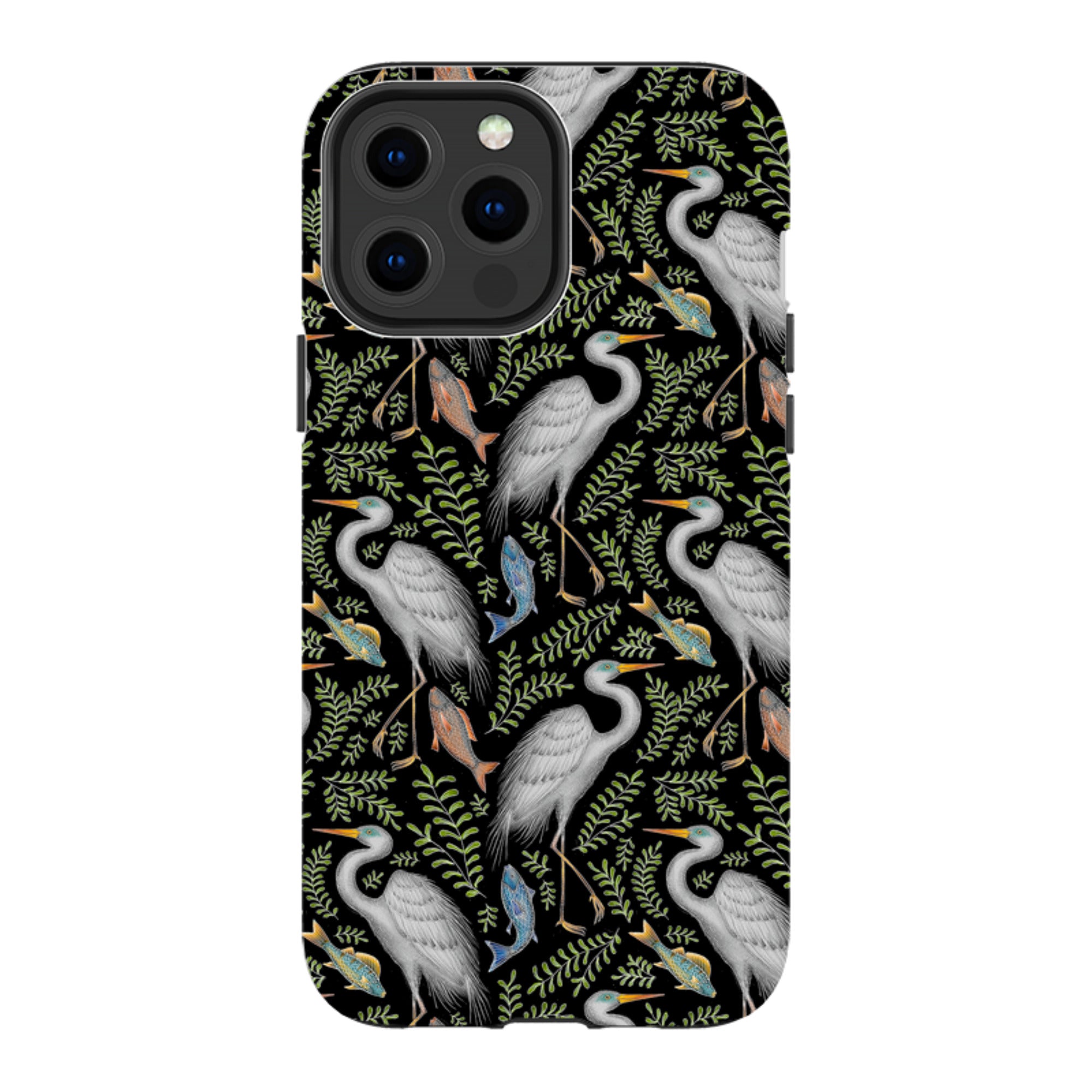iPhone MagSafe Tough Case -  Egret Pattern By Catherine Rowe
