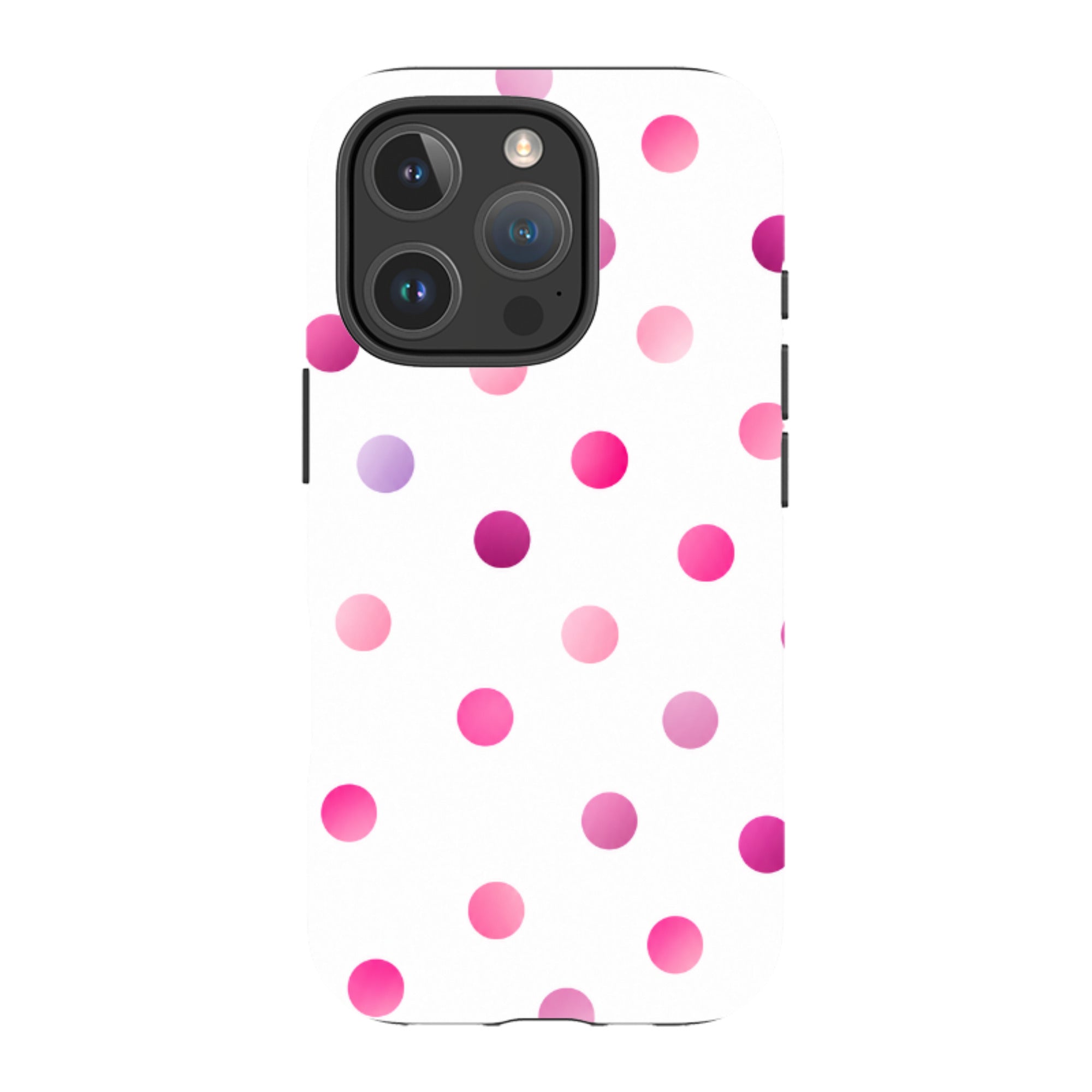 iPhone Tough Case - Pink Polka Dot