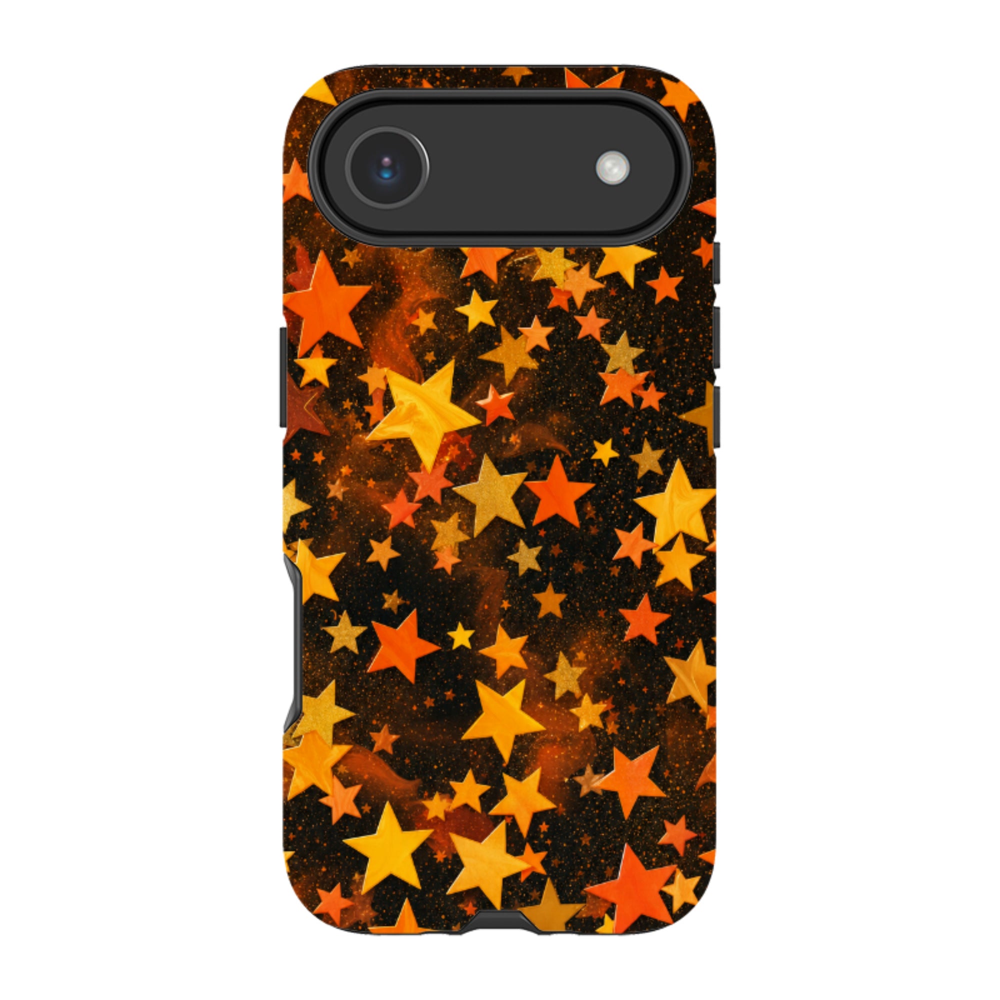iPhone Tough Case - Orange Galaxy Star