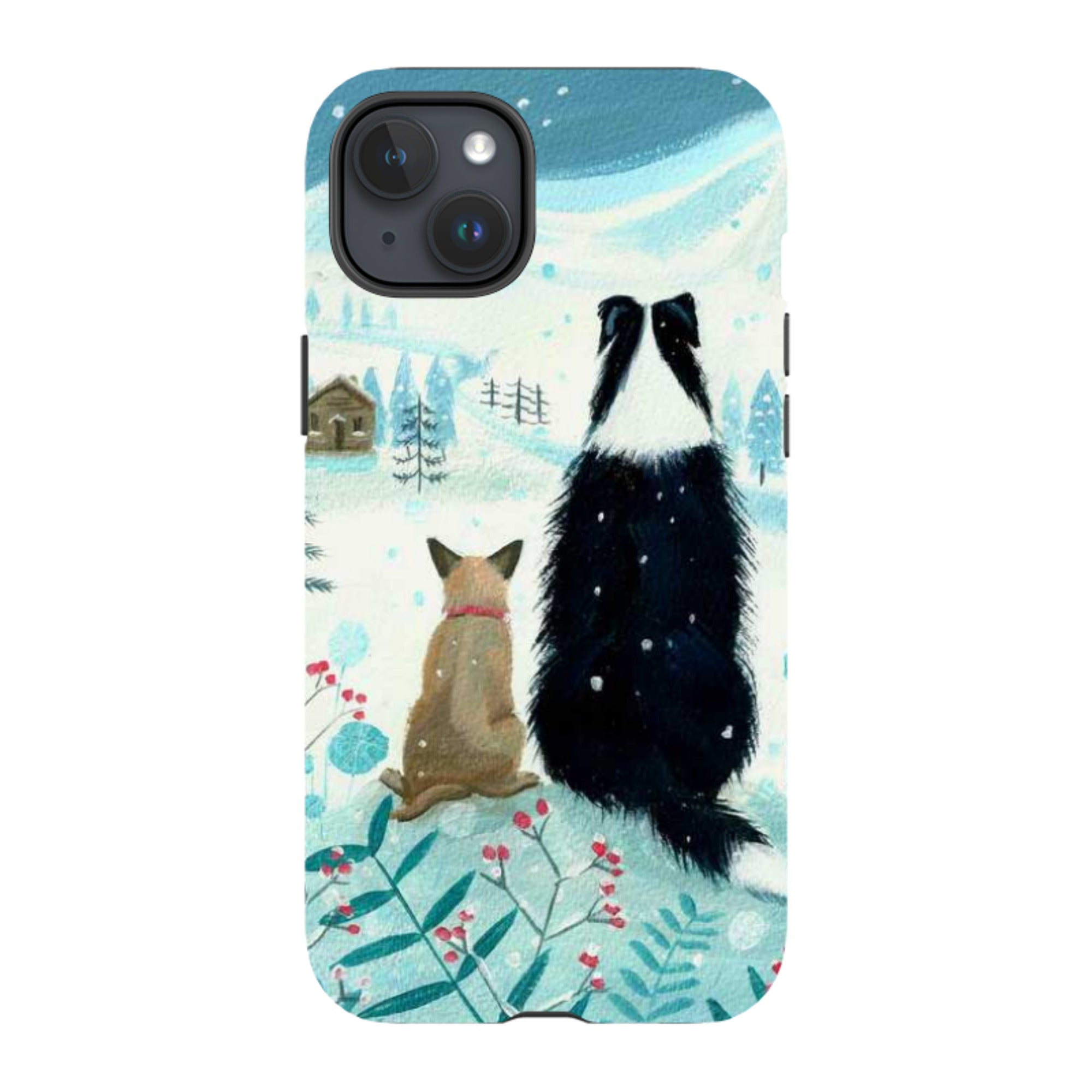 iPhone MagSafe Tough Case - Dogs Xmas By Mary Stubberfield