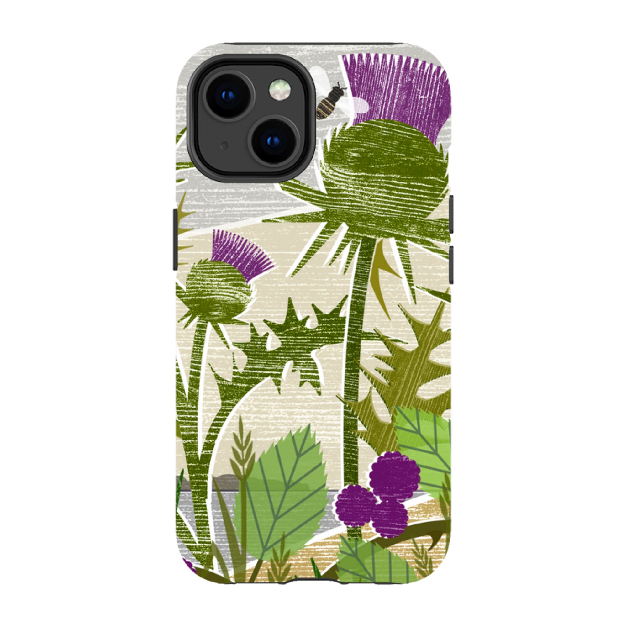 iPhone Tough Case - Purple Thistle By Liane Payne