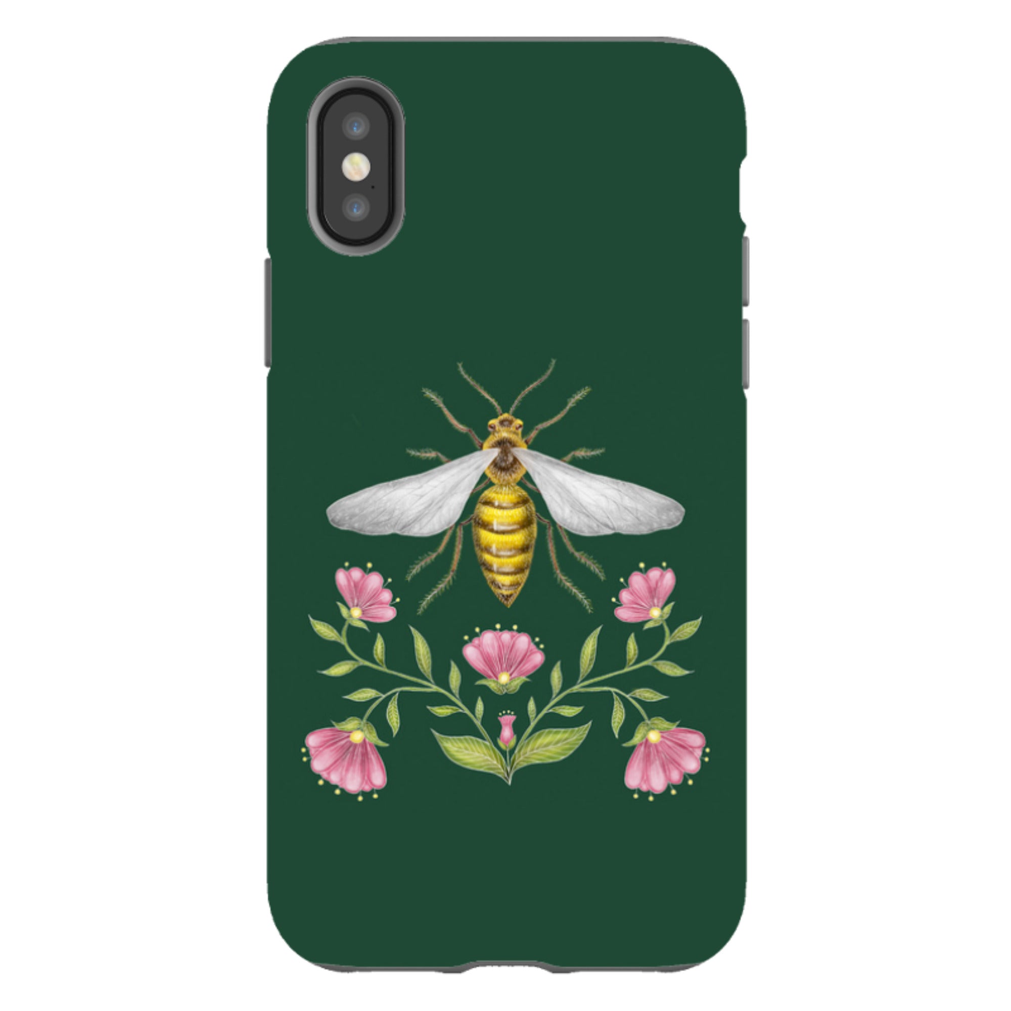iPhone Tough Case - Wings Of Freedom Emerald By Catherine Rowe
