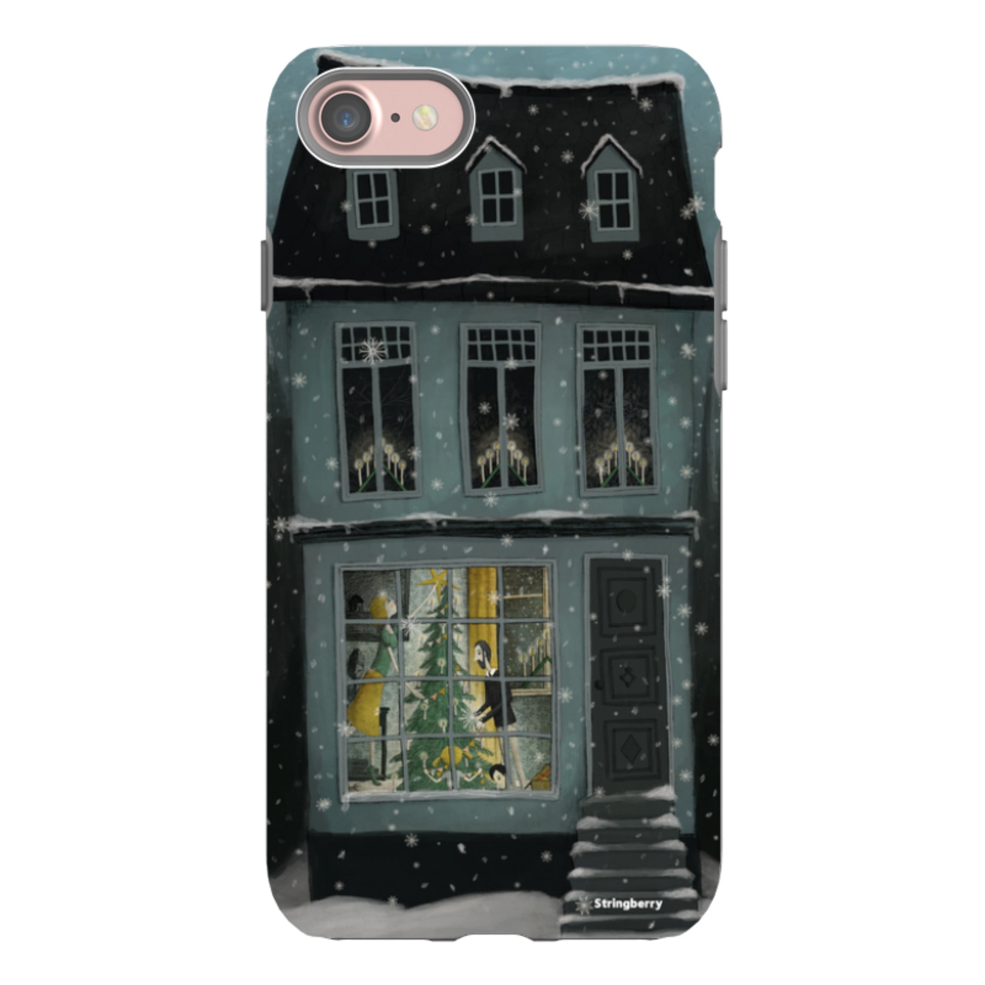 iPhone Tough Case - Christmas House By Maja Lindberg