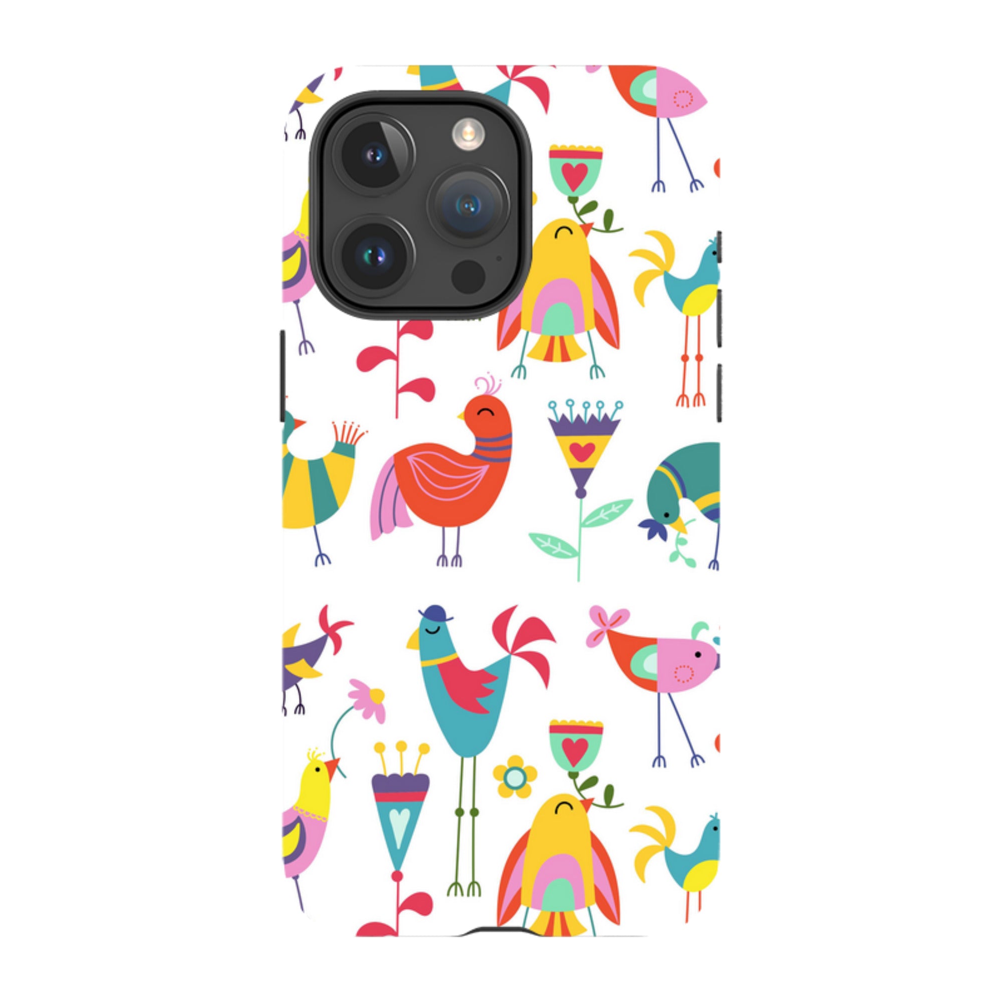 iPhone Tough Case - Folky Birds By Suzy Taylor