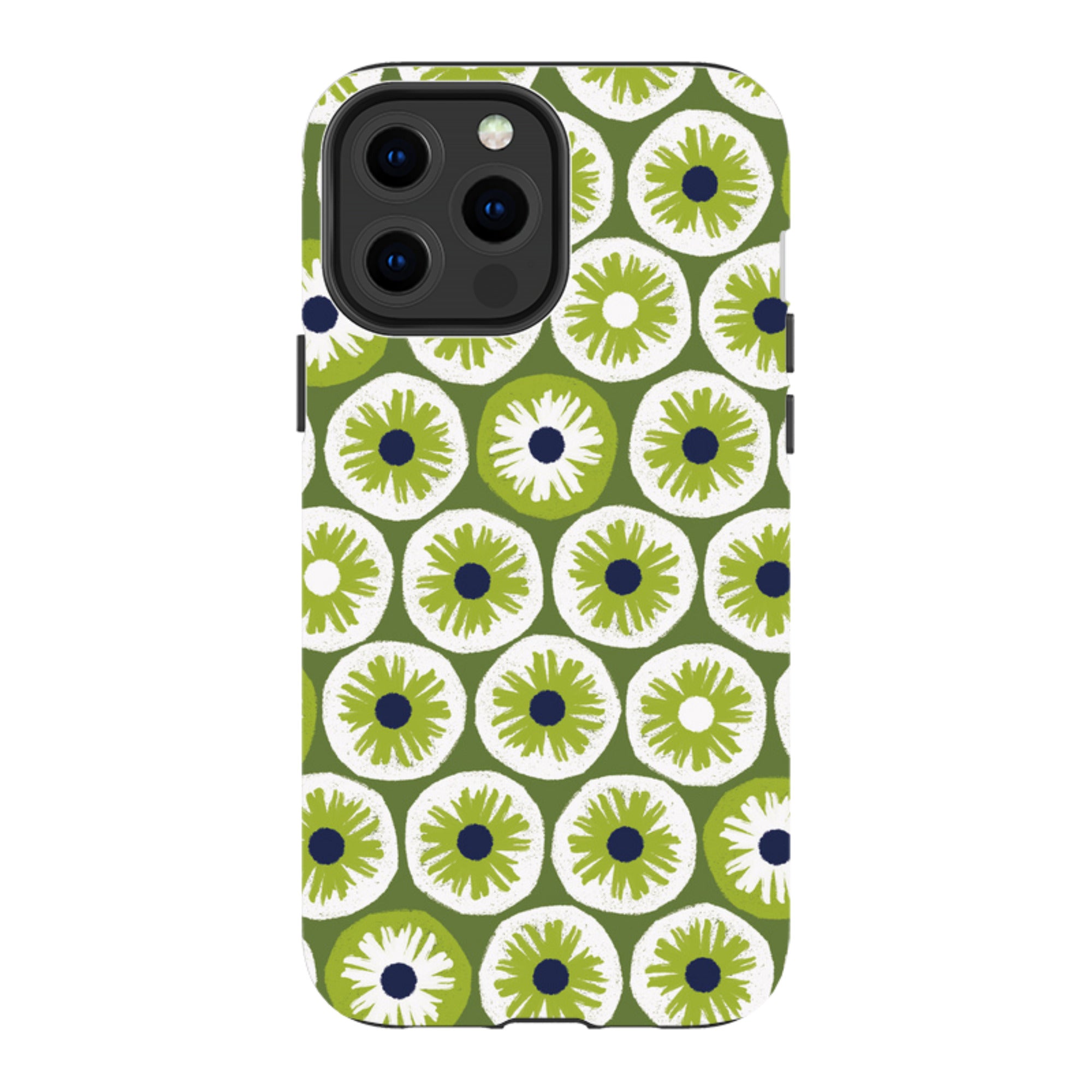 iPhone Tough Case - Penny Flowers Green By Ali Brookes