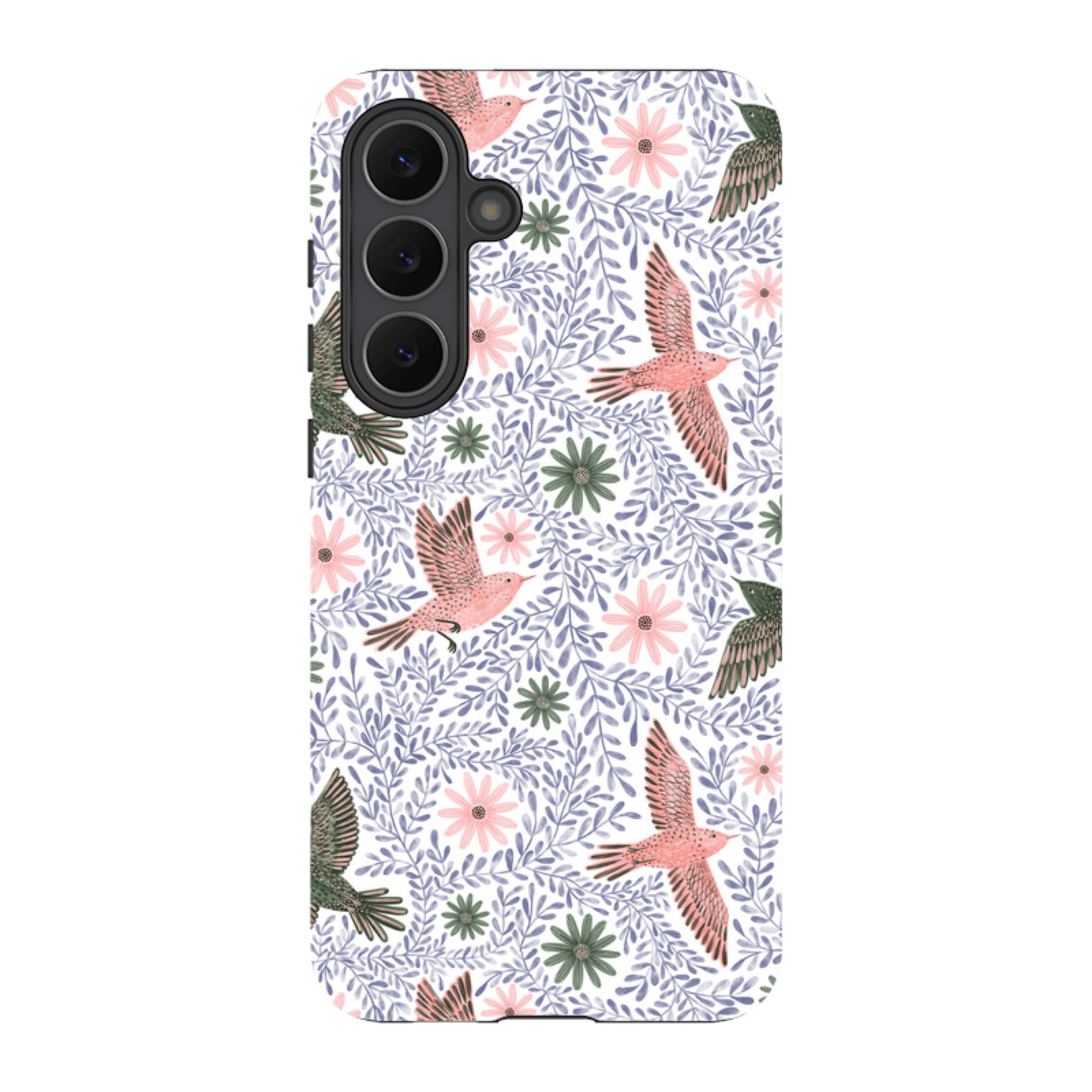 Samsung Tough Case - Bird Pattern Blue By Lee Foster Wilson