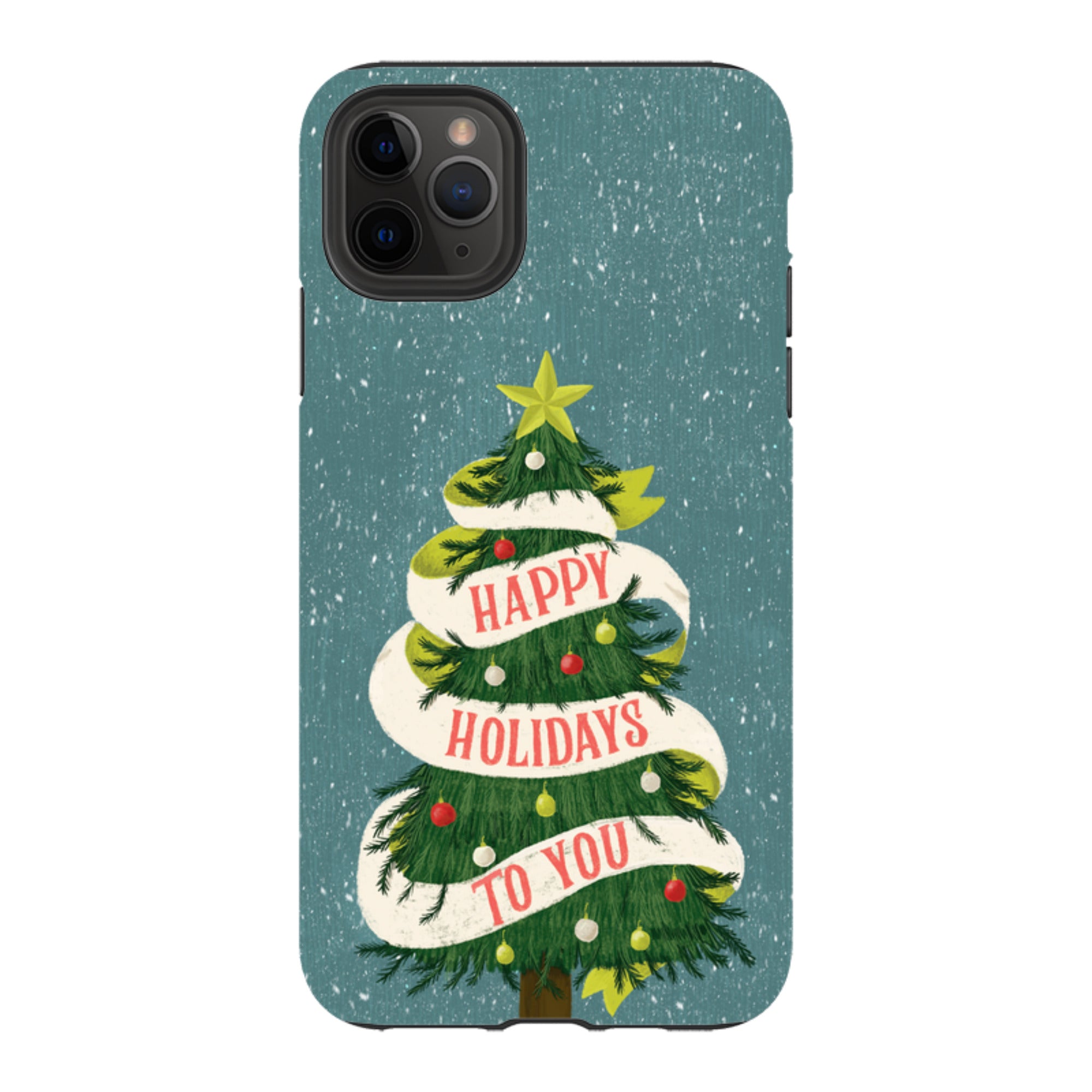 iPhone Tough Case - Happy Holidays By Abby Jacobs