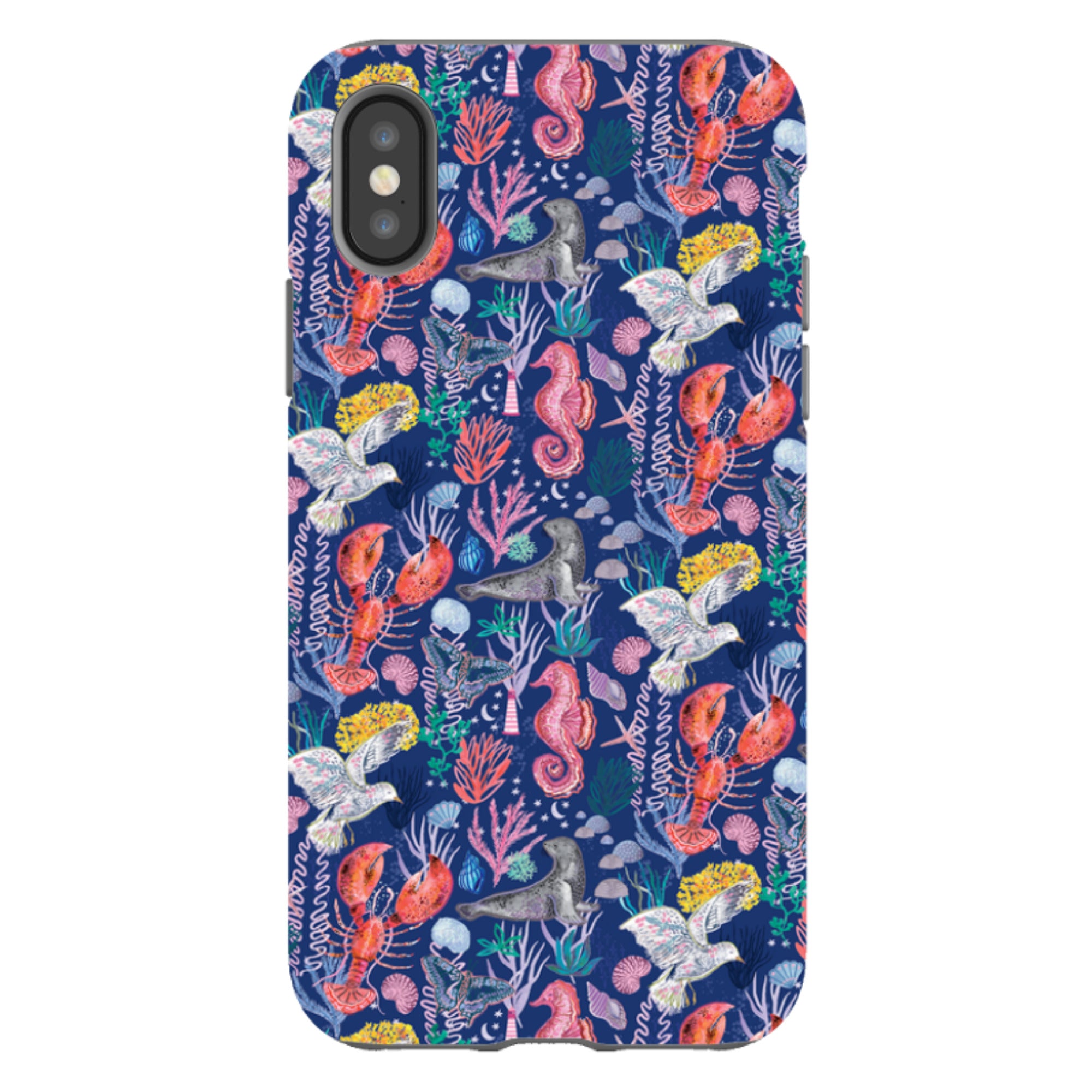 iPhone Case - Coastline Pattern-C By Emma Frances Grant