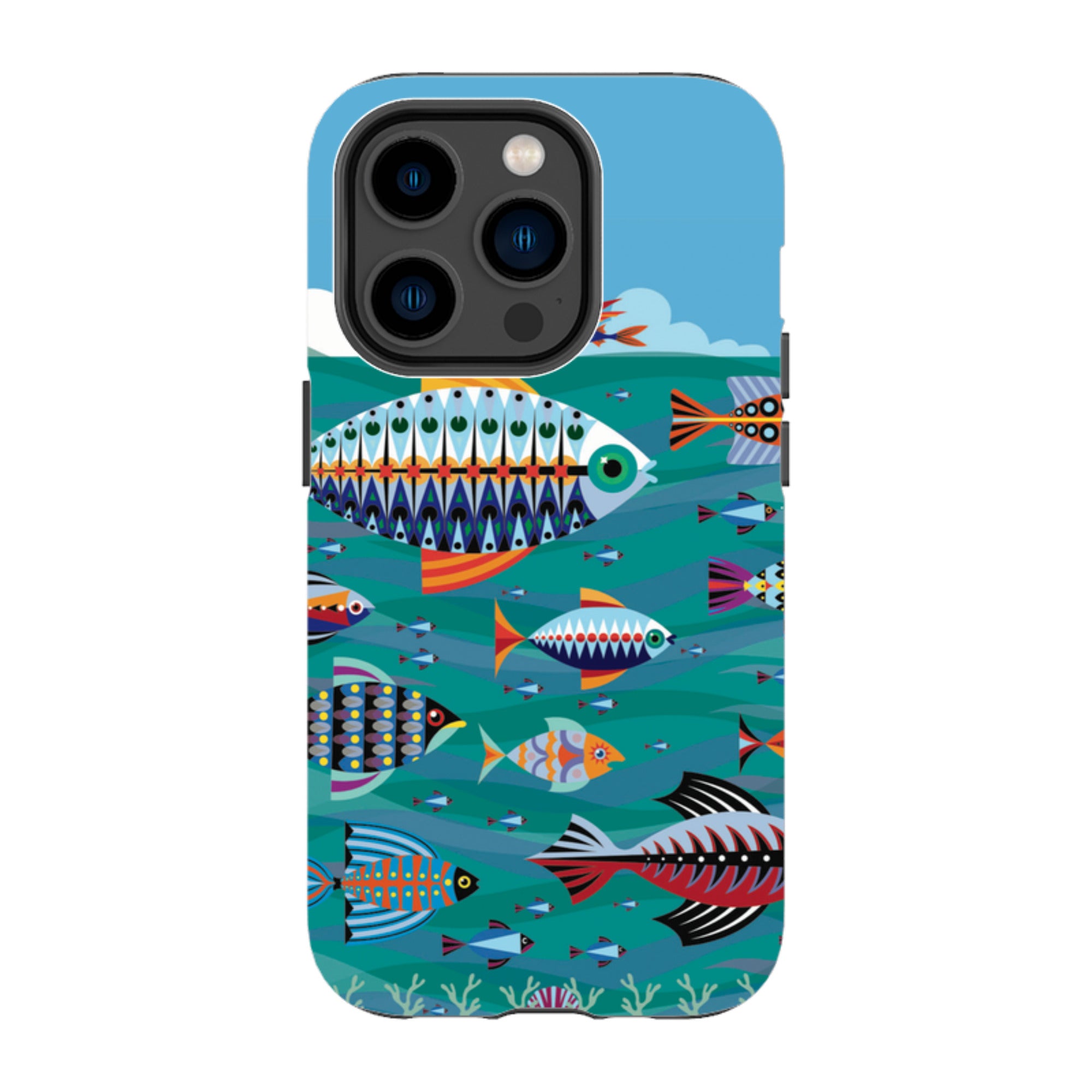 iPhone Tough Case - Fish By Patternistas
