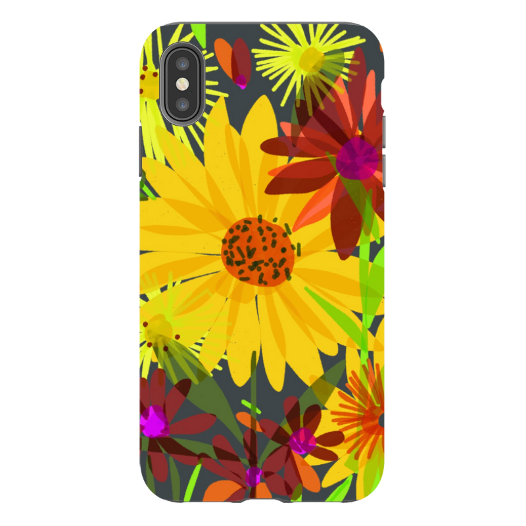 iPhone Tough Case - Sunflowers By Sarah Campbell