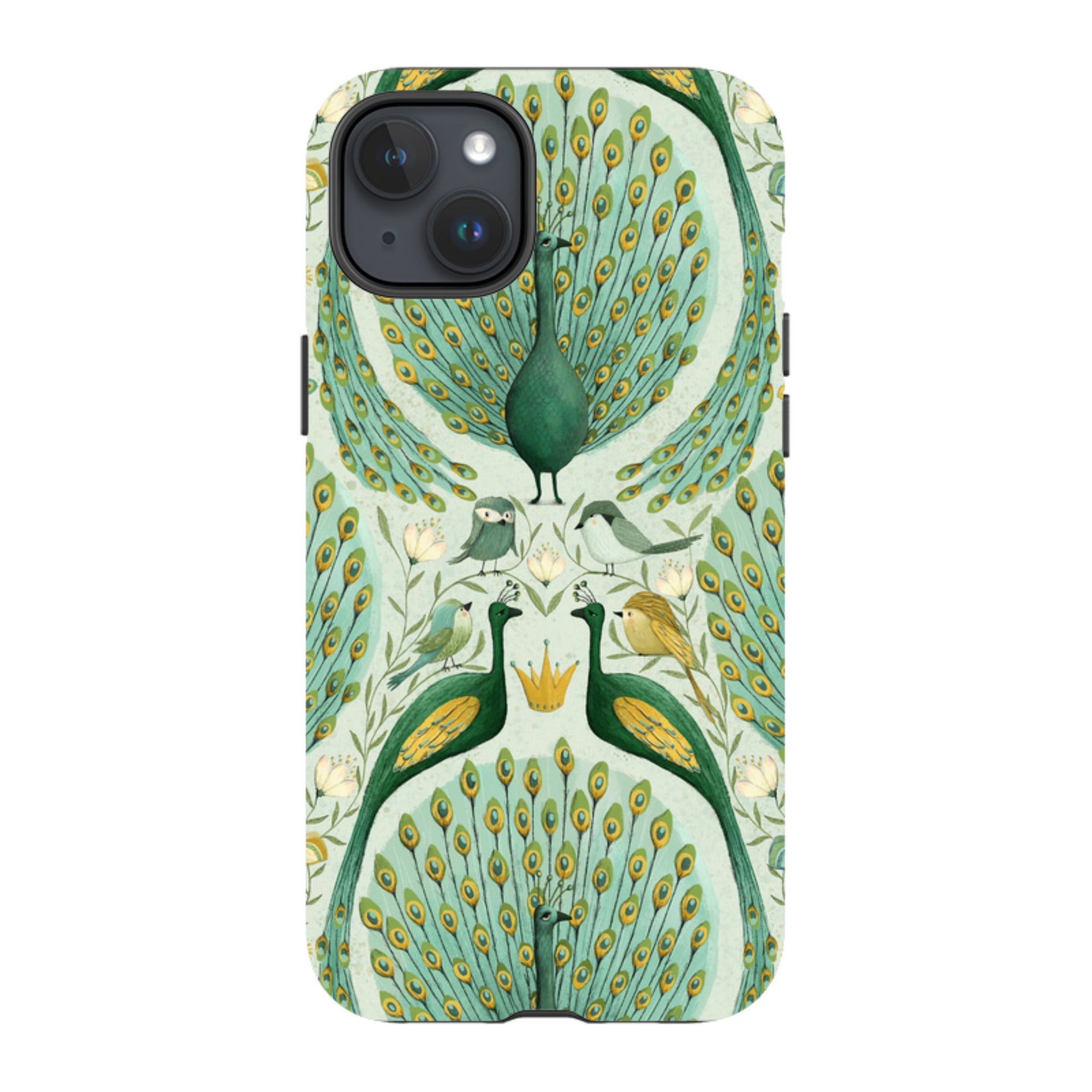 iPhone Tough Case - Peacock Pattern By Maja Lindberg
