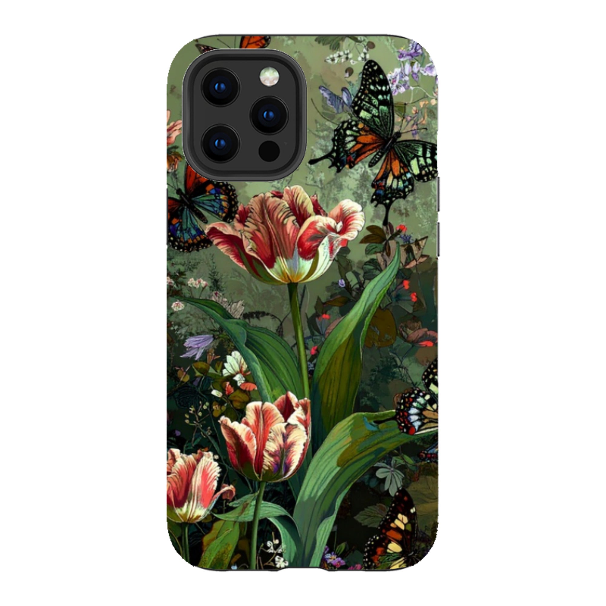 iPhone Tough Case - Green Vyne Butterflies