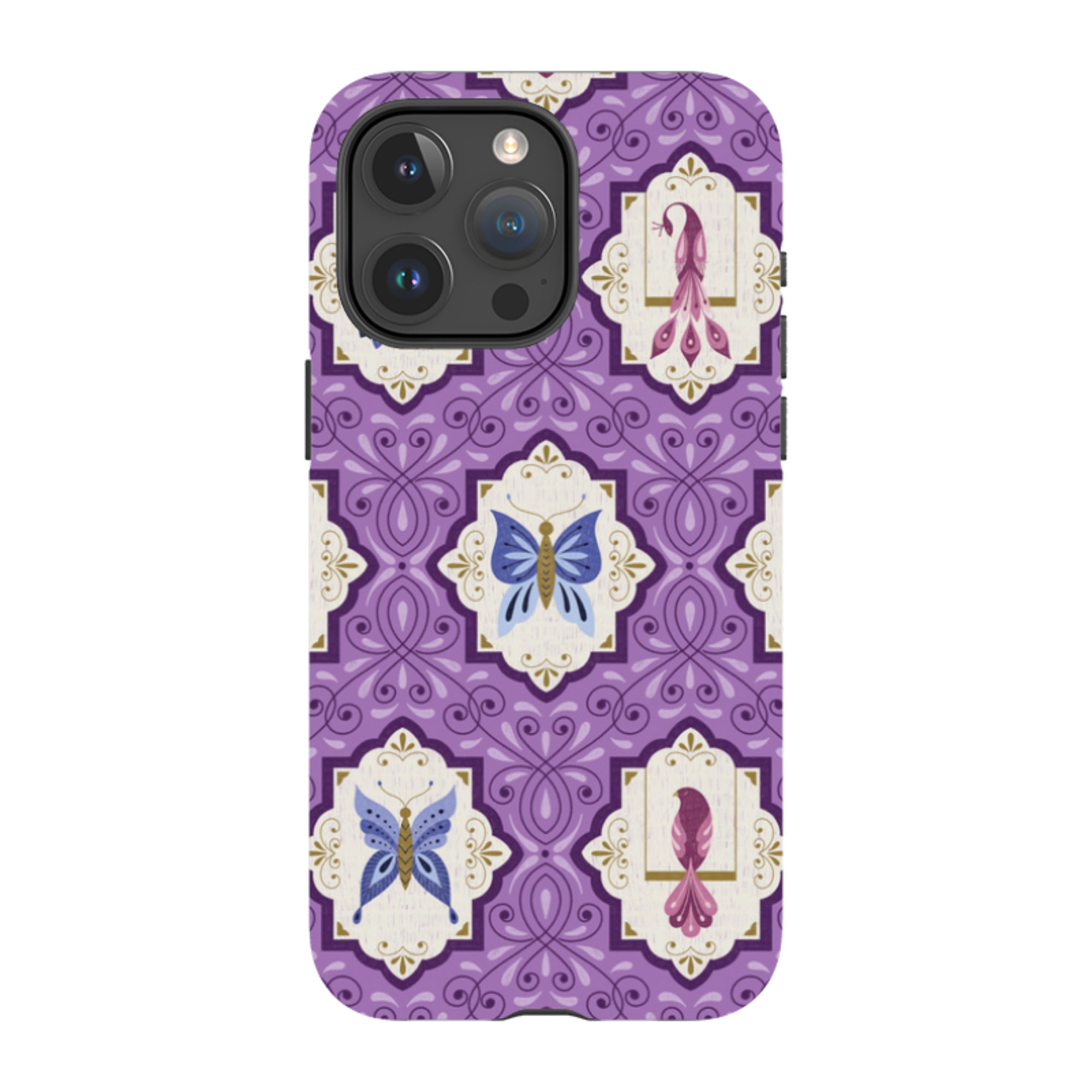 iPhone Tough Case - Wingframes Med Purple By Jenny Zemanek