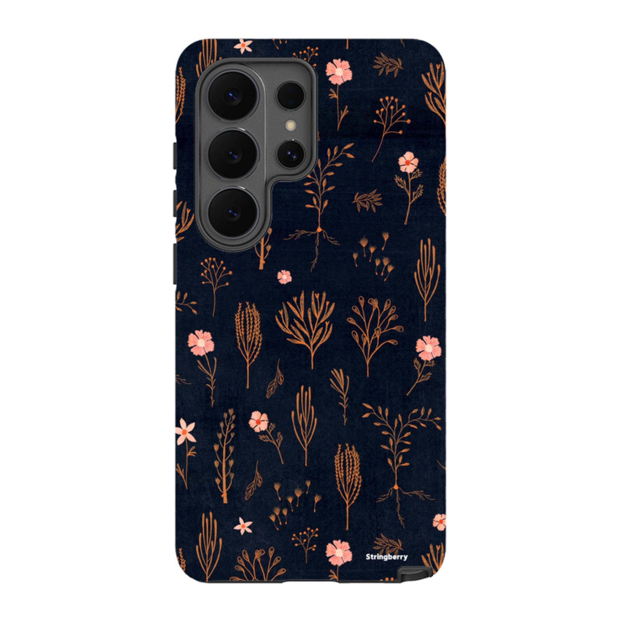 Samsung Tough Case - Floral Light Orange And Pink By Katherine Quinn