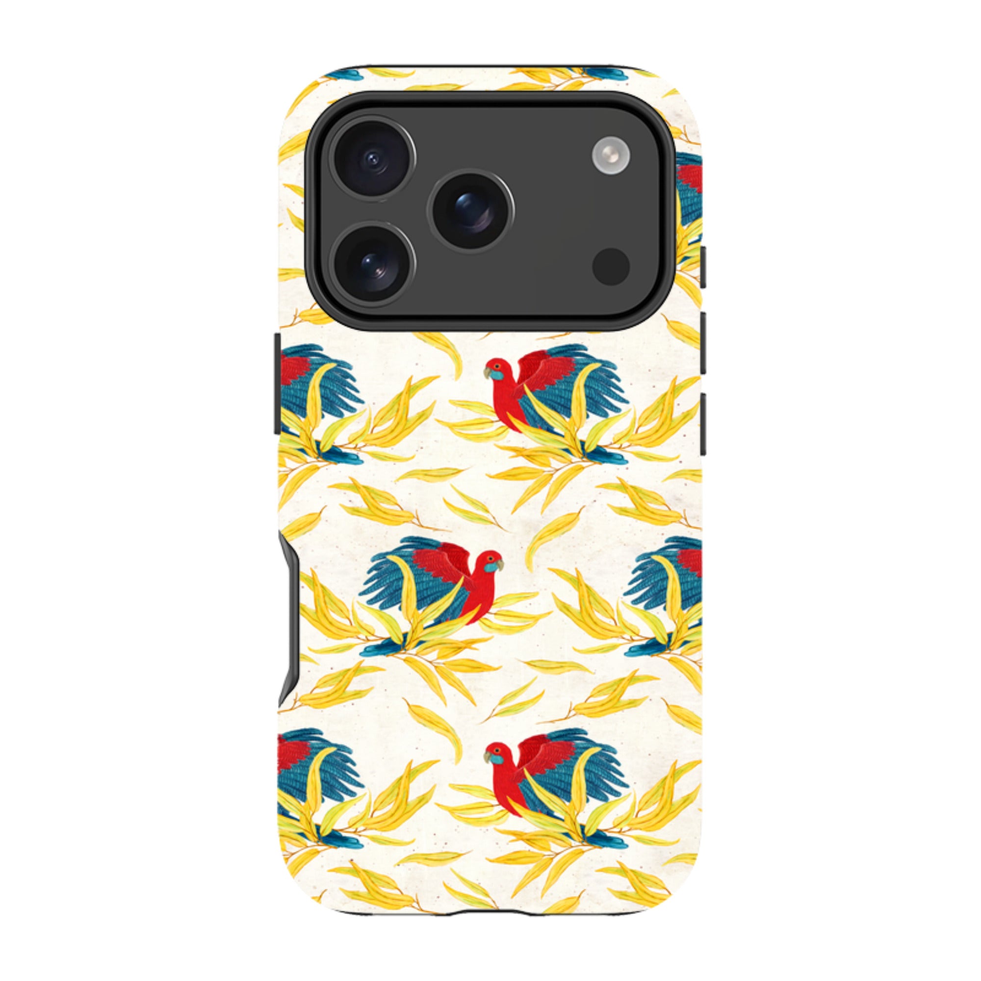 iPhone MagSafe Tough Case - Crimson Rosella By Katherine Quinn
