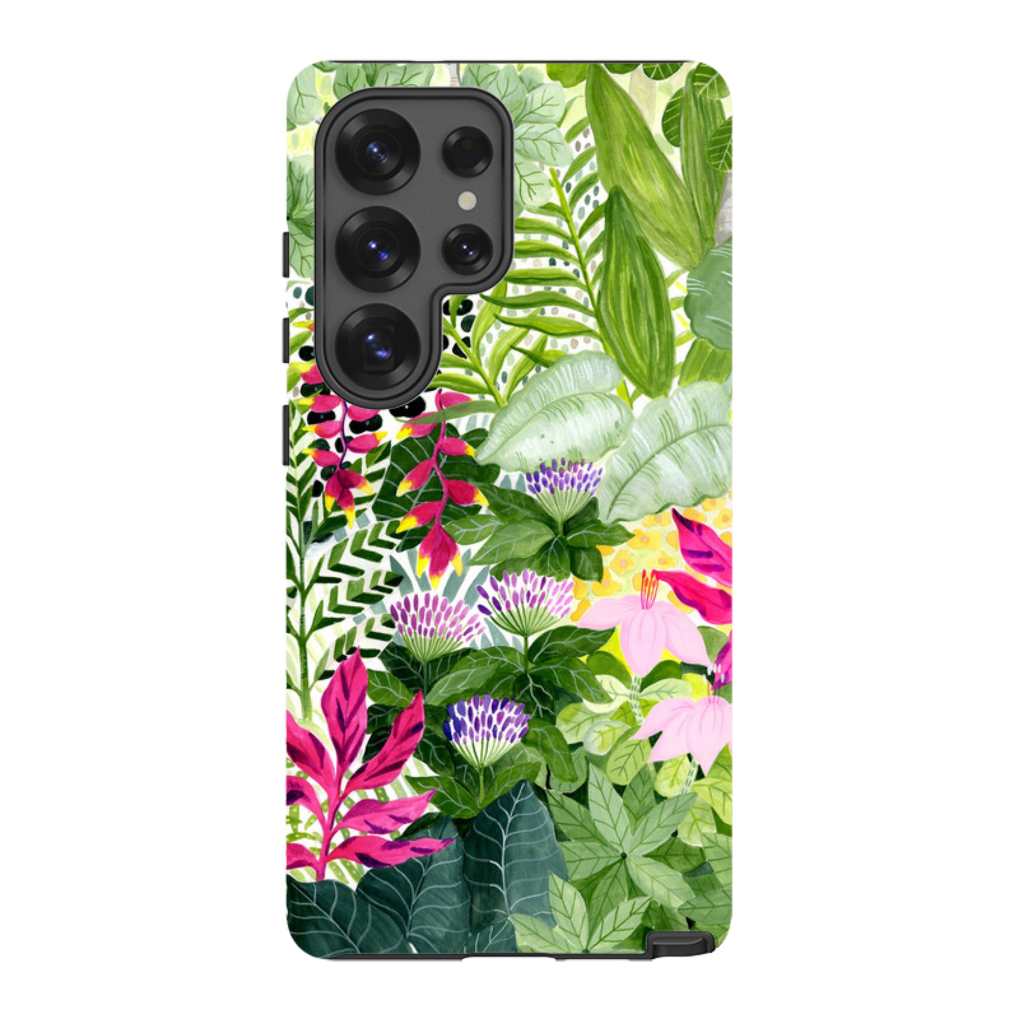 Samsung Tough Case - Pink Botanical By Bex Parkin