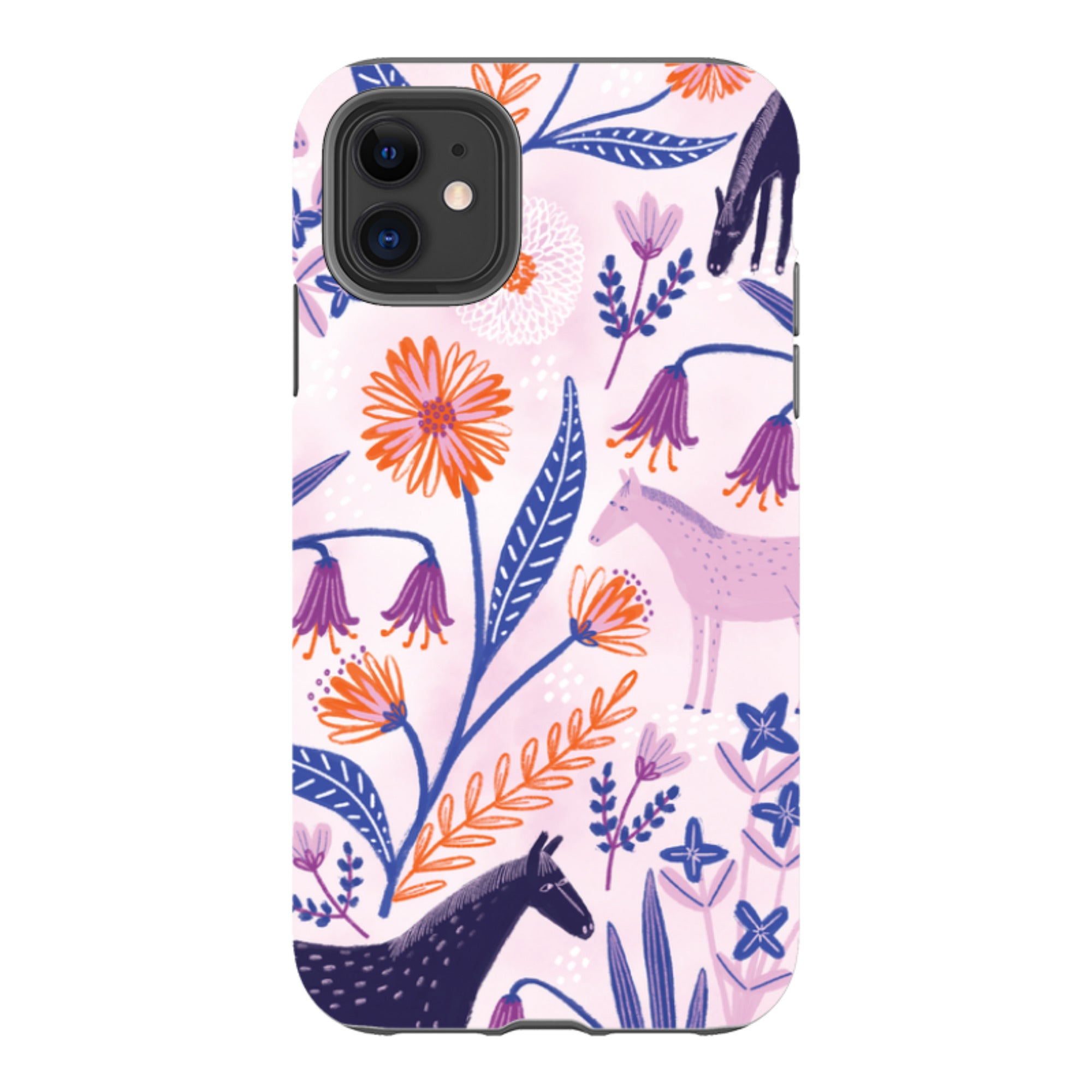 iPhone Tough Case - Wild Ponies By Lee Foster Wilson