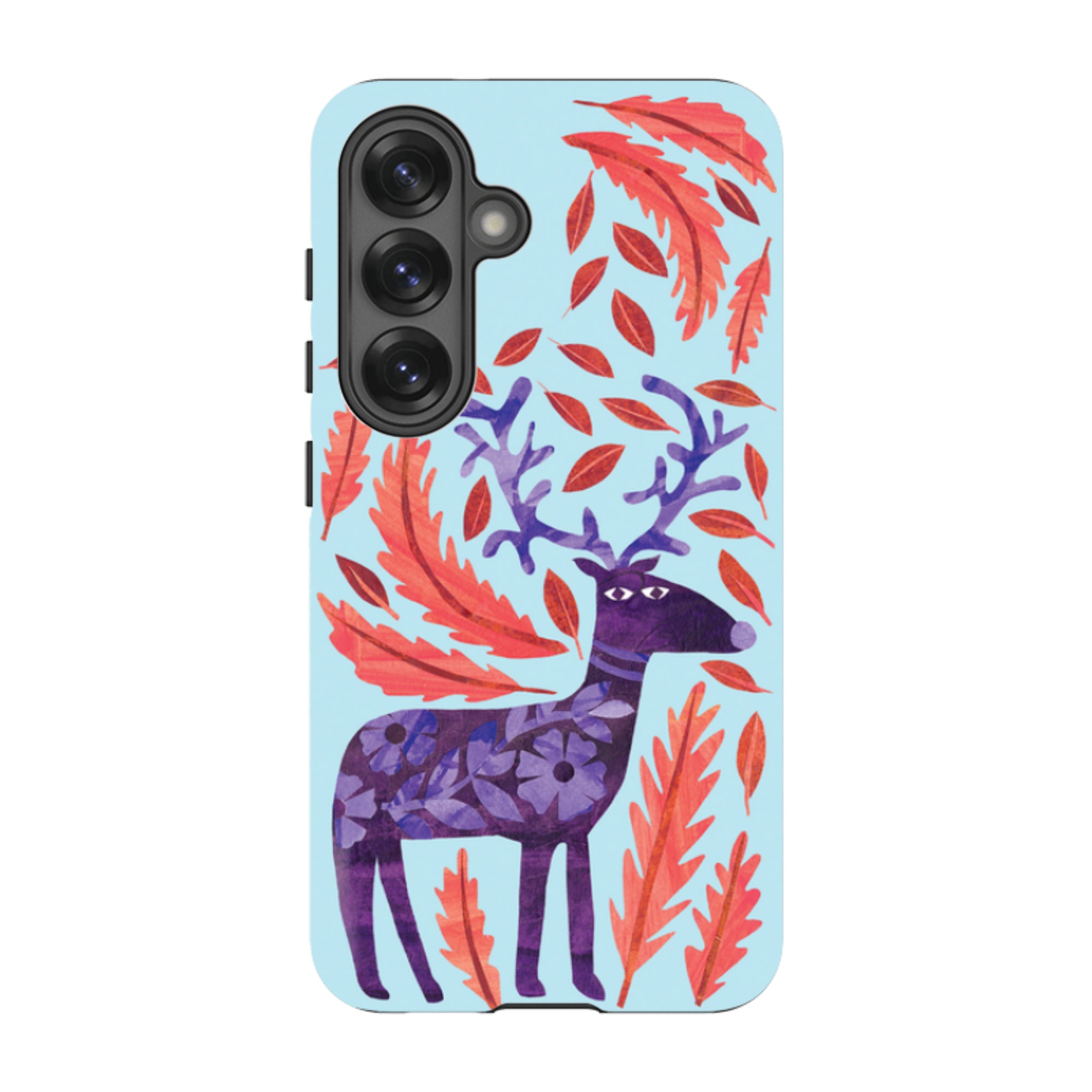 Samsung Tough Case - Purple Reindeer By Tracey English