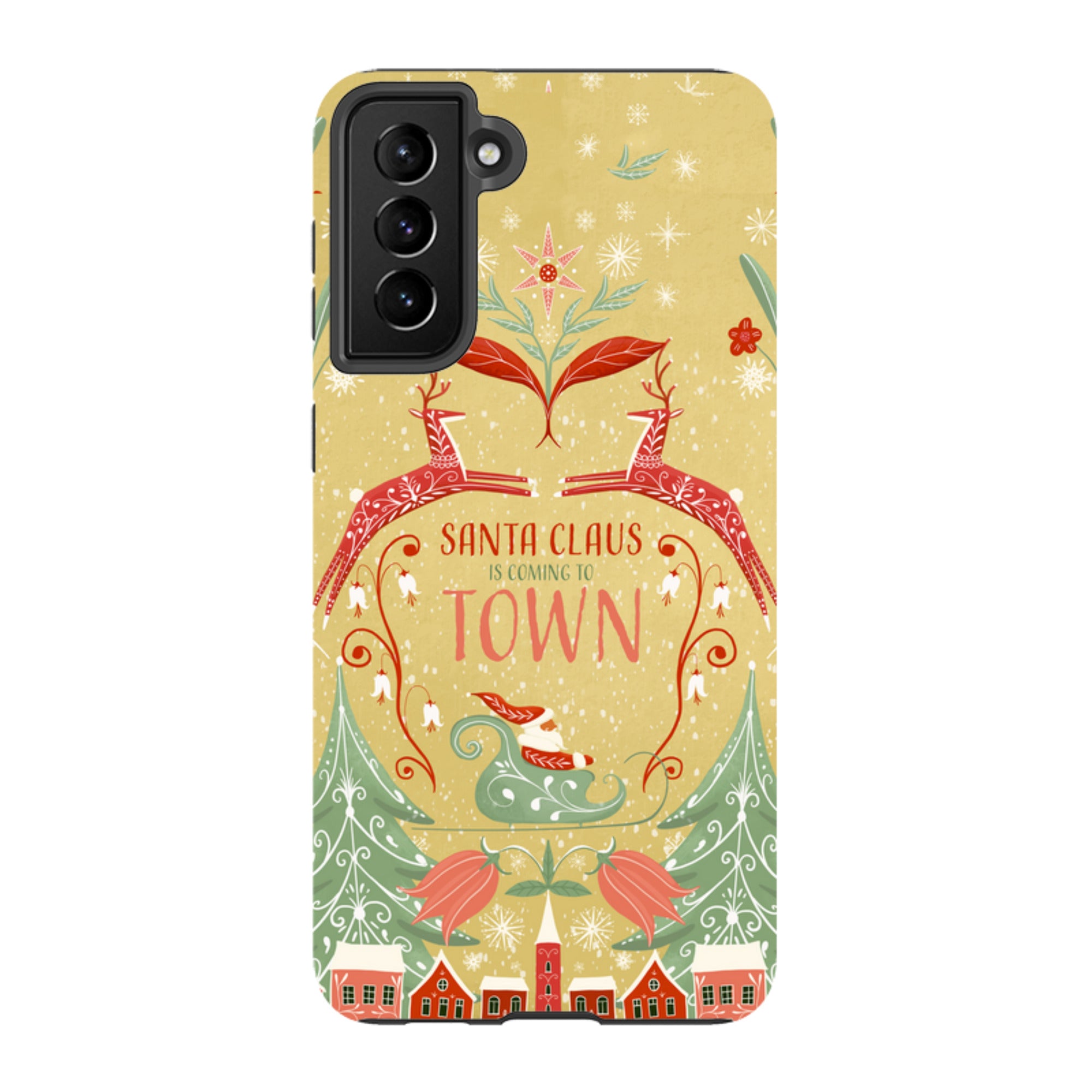 Samsung Tough Case - Santa Claus Is Coming To Town By Maja Lindberg