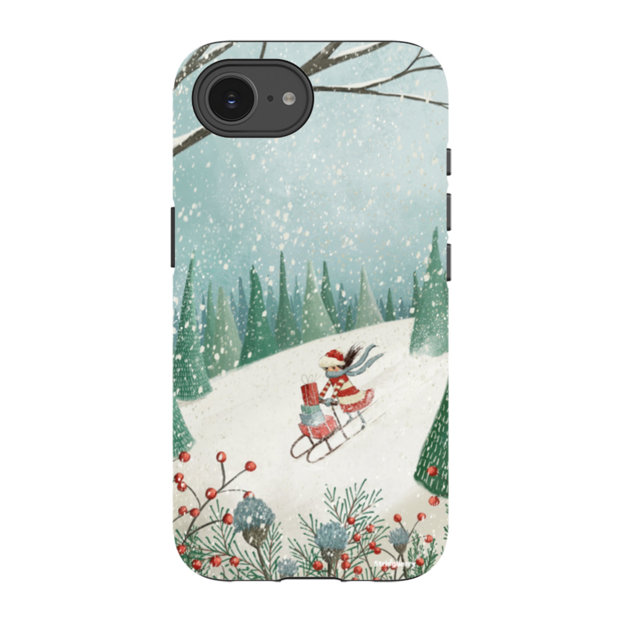 iPhone Tough Case - Sleigh Delivery By Maja Lindberg