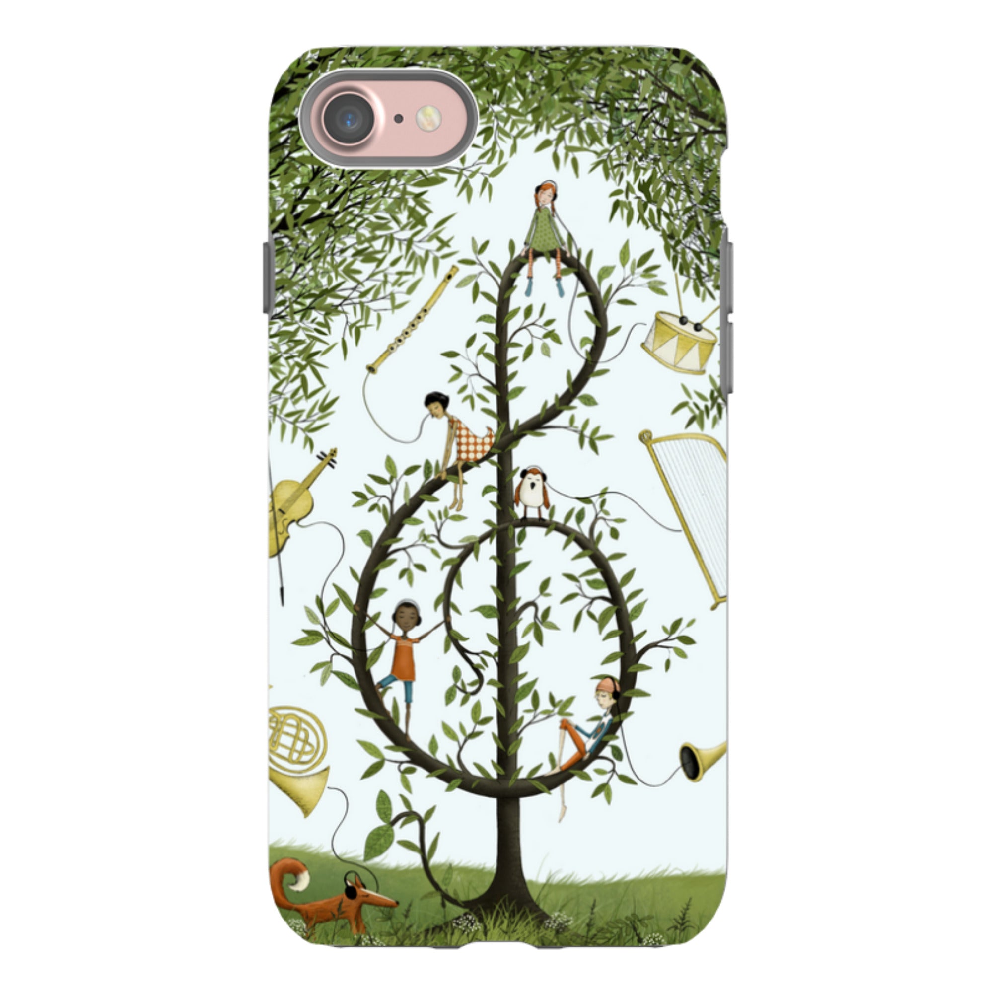iPhone Tough Case - Music Tree By Maja Lindberg