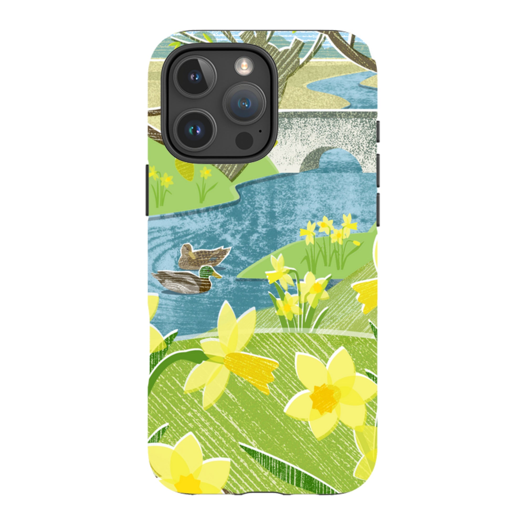 iPhone Tough Case - Daffs And Ducks By Liane Payne