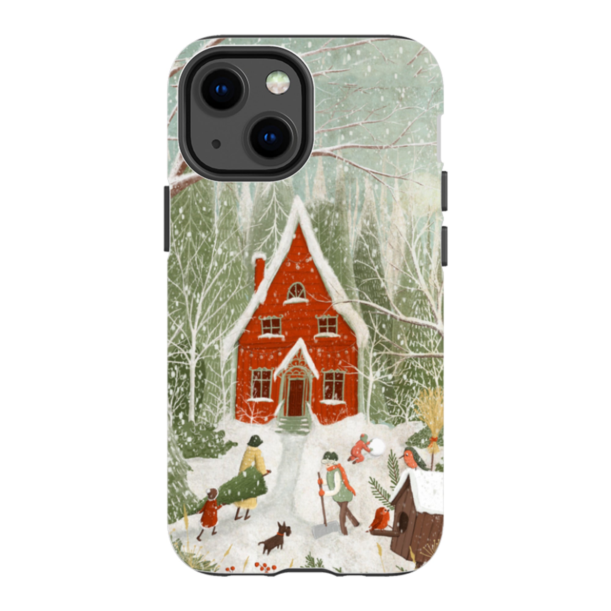 iPhone Tough Case -Christmas Garden Day By Maja Lindberg