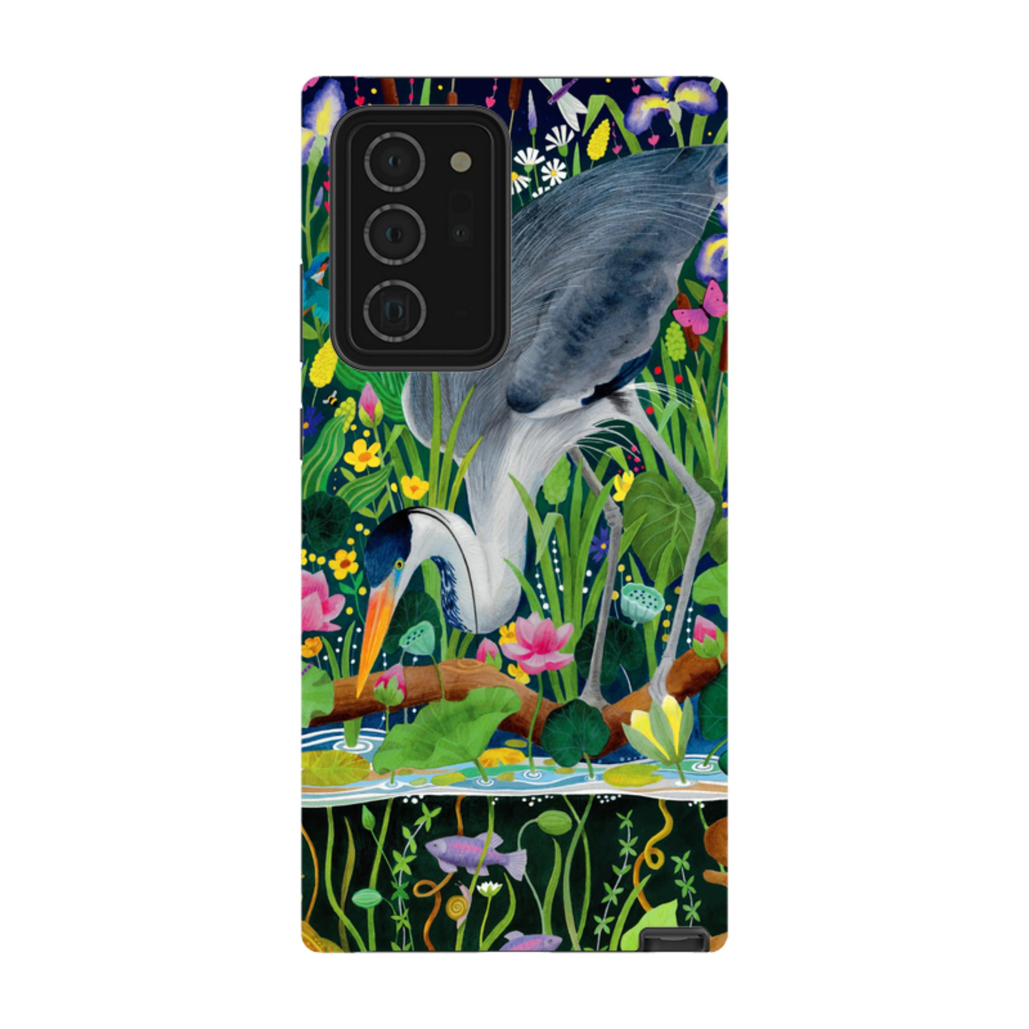 Samsung Tough Case - Heron Fishing By Bex Parkin