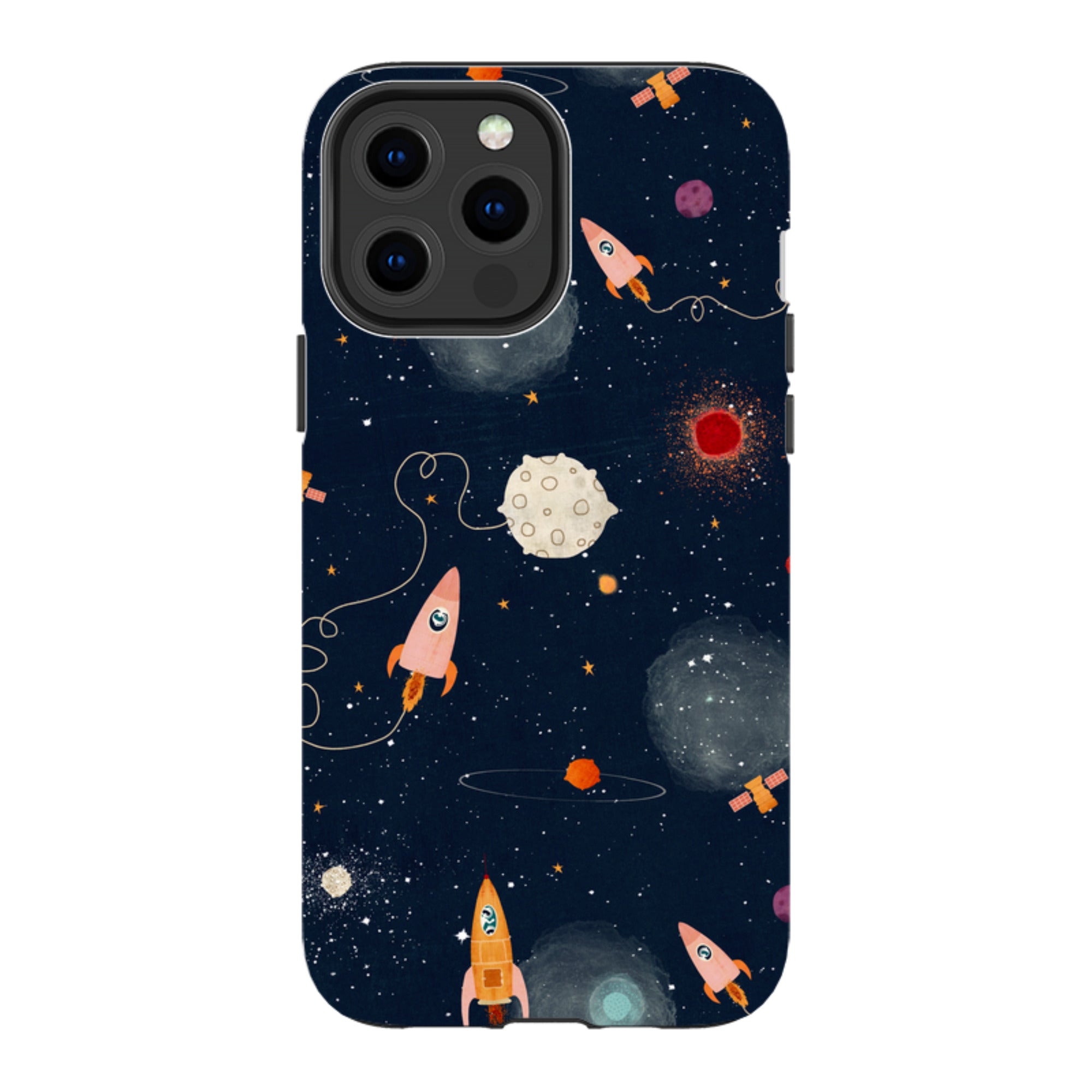 iPhone Tough Case - Rockets Midnight By Katherine Quinn