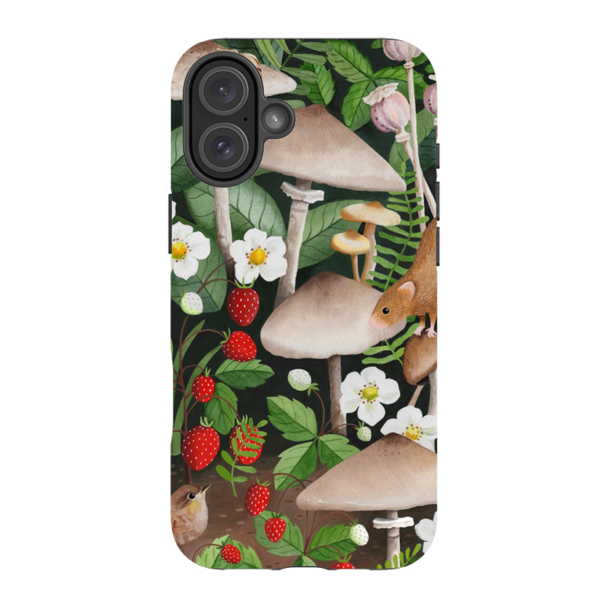 iPhone Tough Case - Strawberry Patch By Bex Parkin