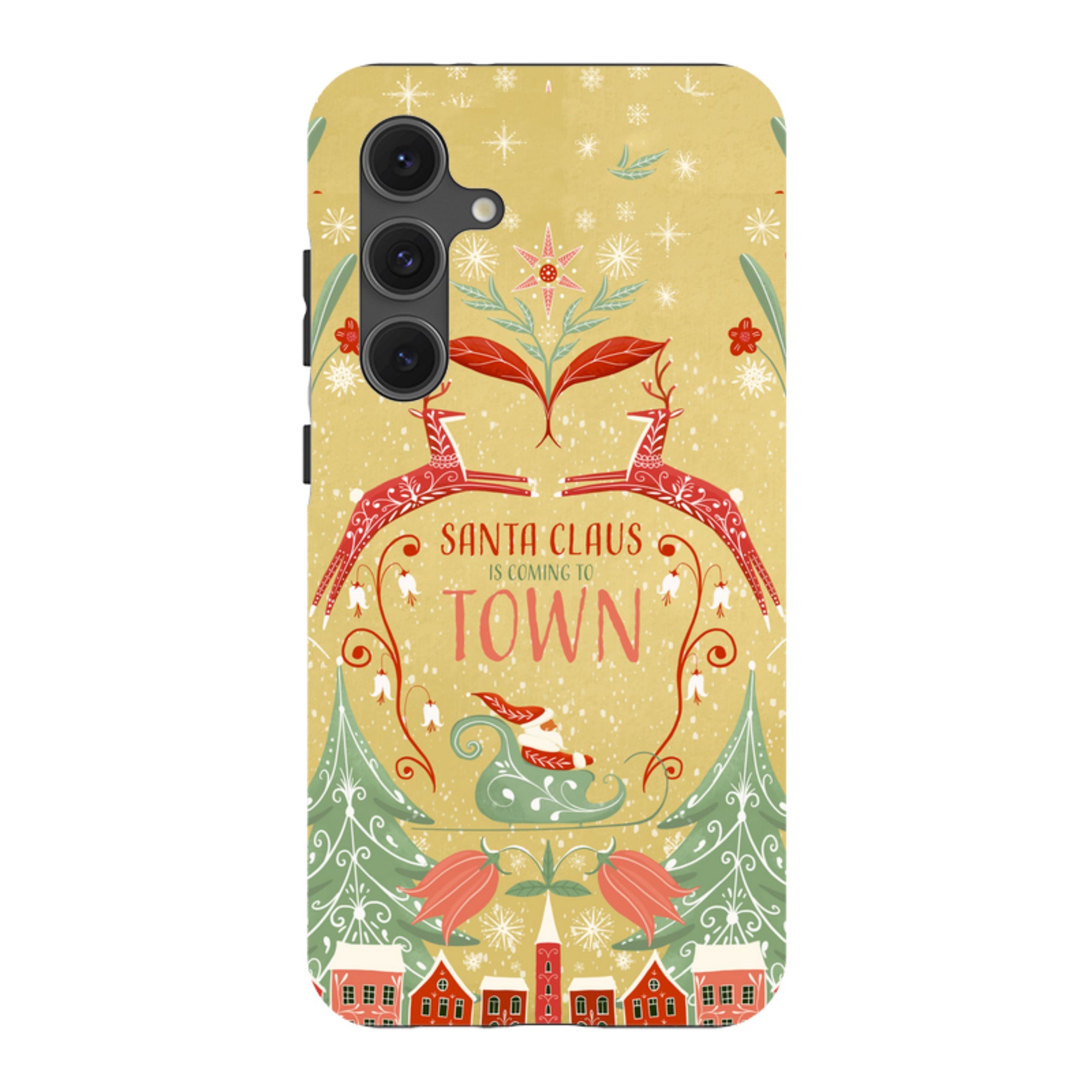 Samsung Tough Case - Santa Claus Is Coming To Town By Maja Lindberg