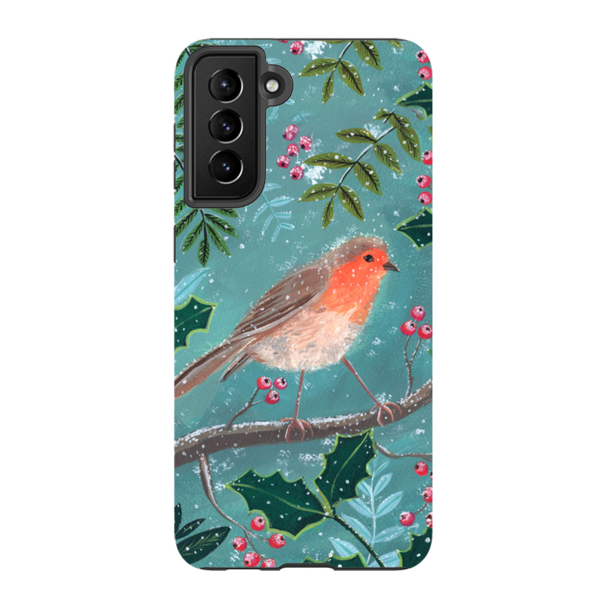 Samsung Tough Case - Christmas Robin By Mary Stubberfield